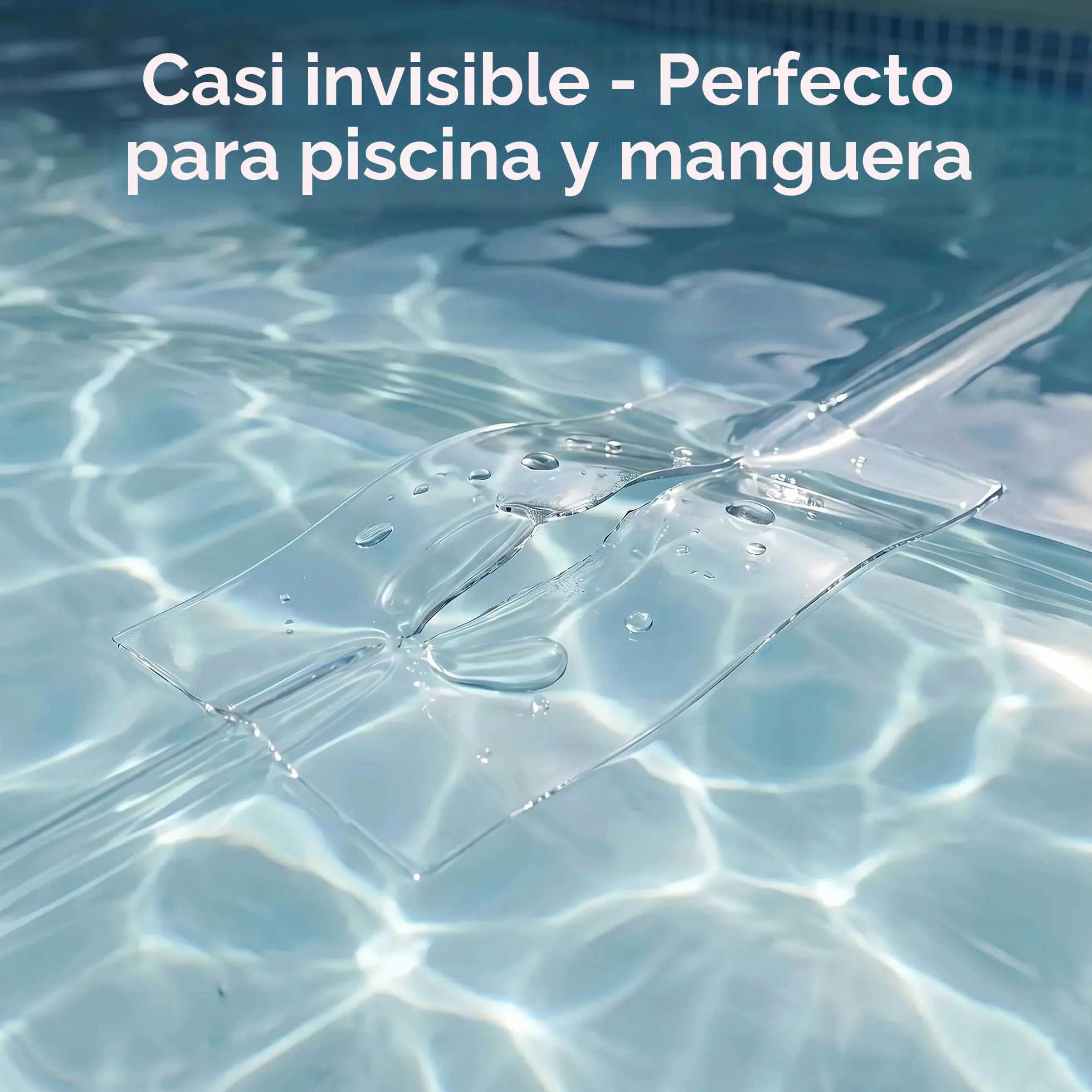 T-REX Waterproof Tape Transparent - Cinta acorazada impermeable - Cinta de sellado ideal para piscinas y exteriores - Resistente a los rayos UV y al calor - 50mm x 1,5m