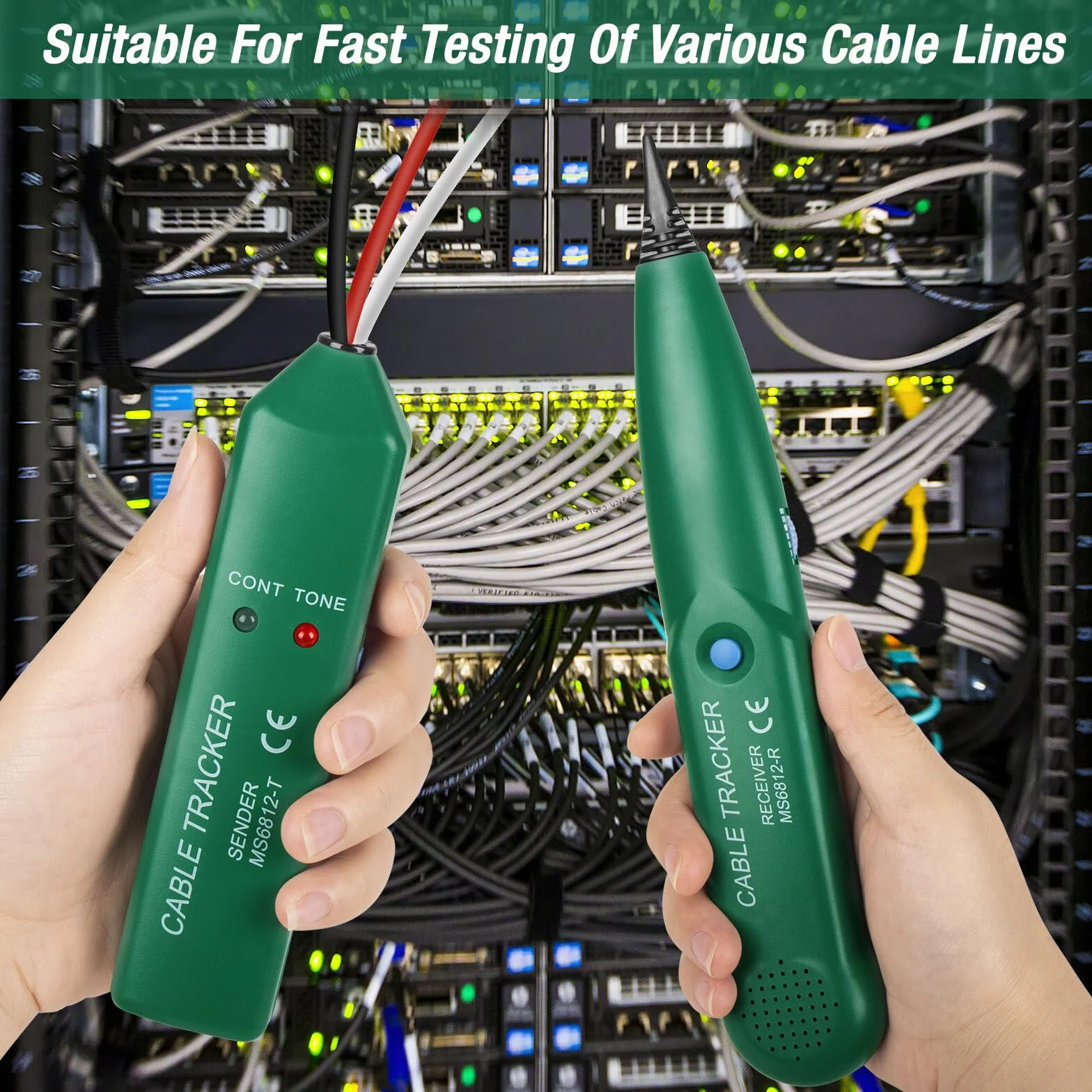 Cable Tracker Escáner de Cable Roto Probador Multifunción para Mantenimiento de Red LAN
