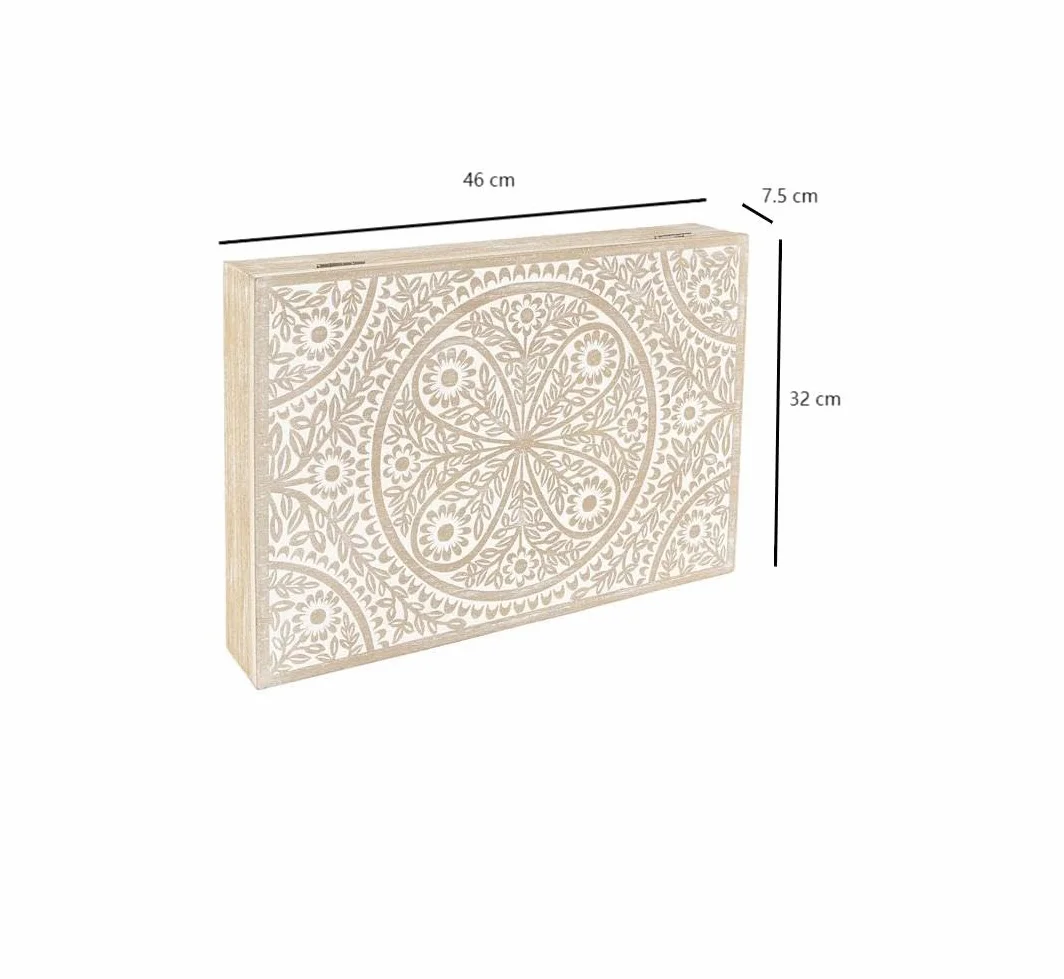 Tapa Contador de Luz Cubre Cuadros Electricos Nórdico de Madera - Mandala