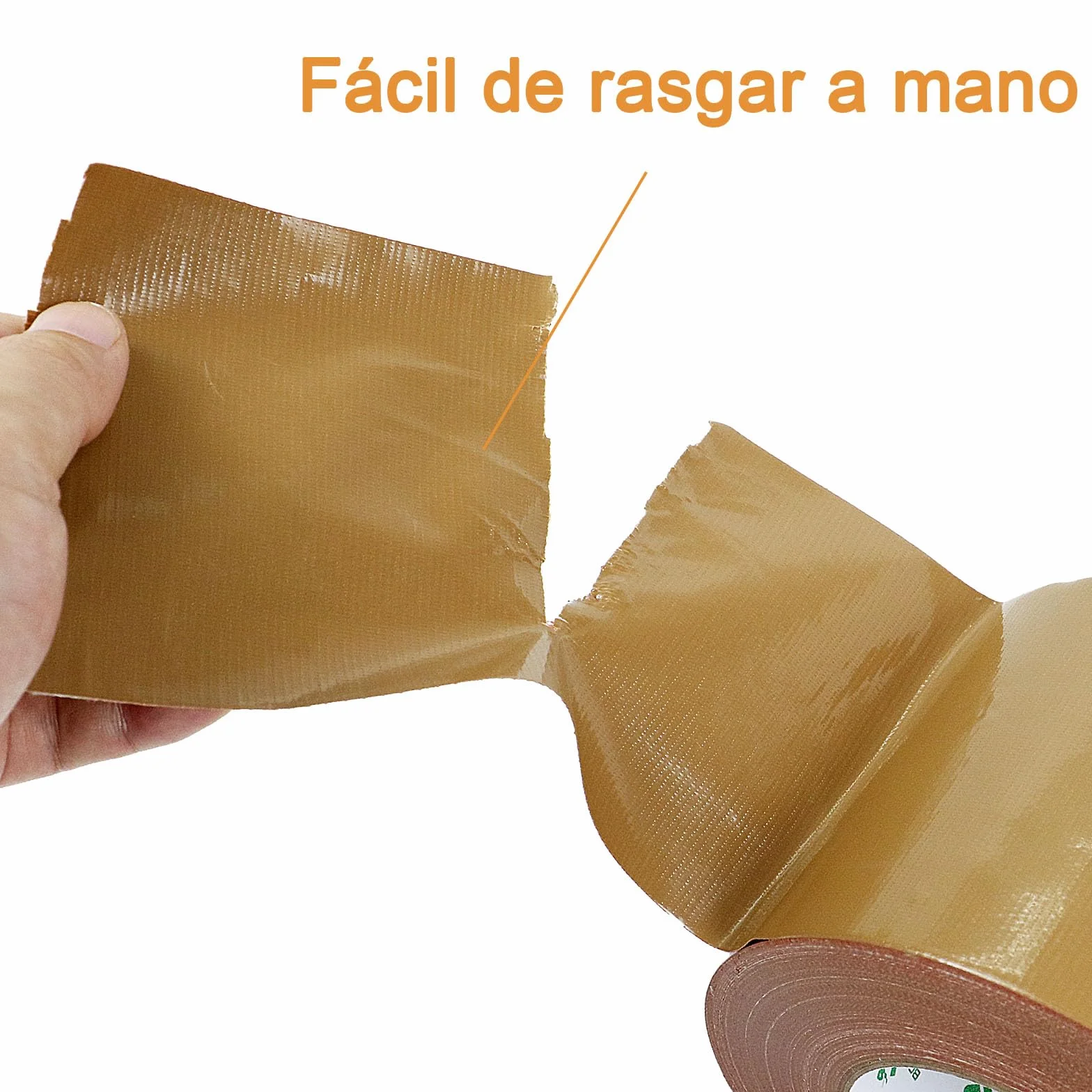 BOMEI PACK Cinta adhesiva americana 100mm x 50 m, Marrón cinta impermeable de tela de para reparaciones, bricolaje, manualidades, uso en interiores y exteriores