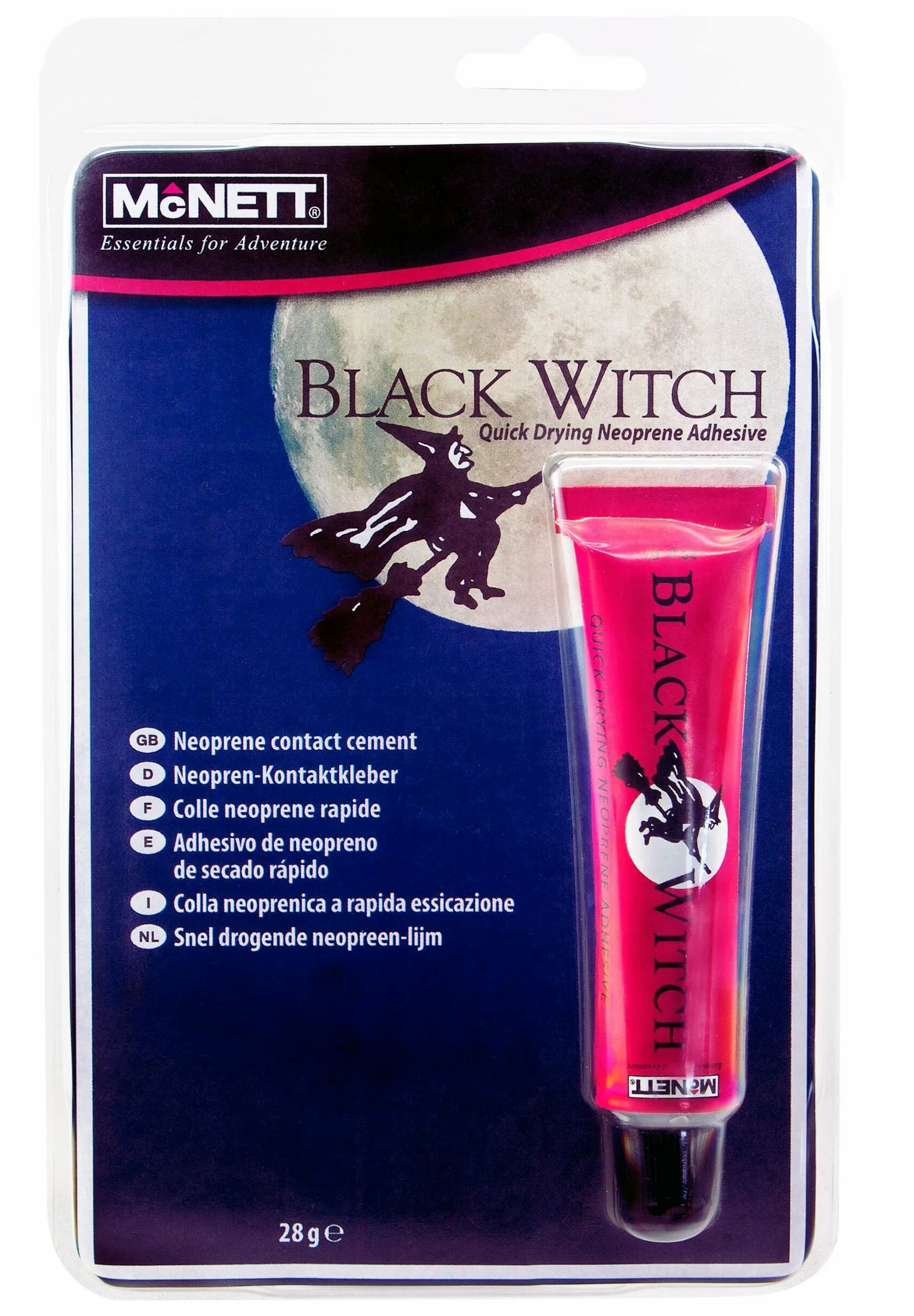 McNett negro bruja neopreno cemento 28 G tubo