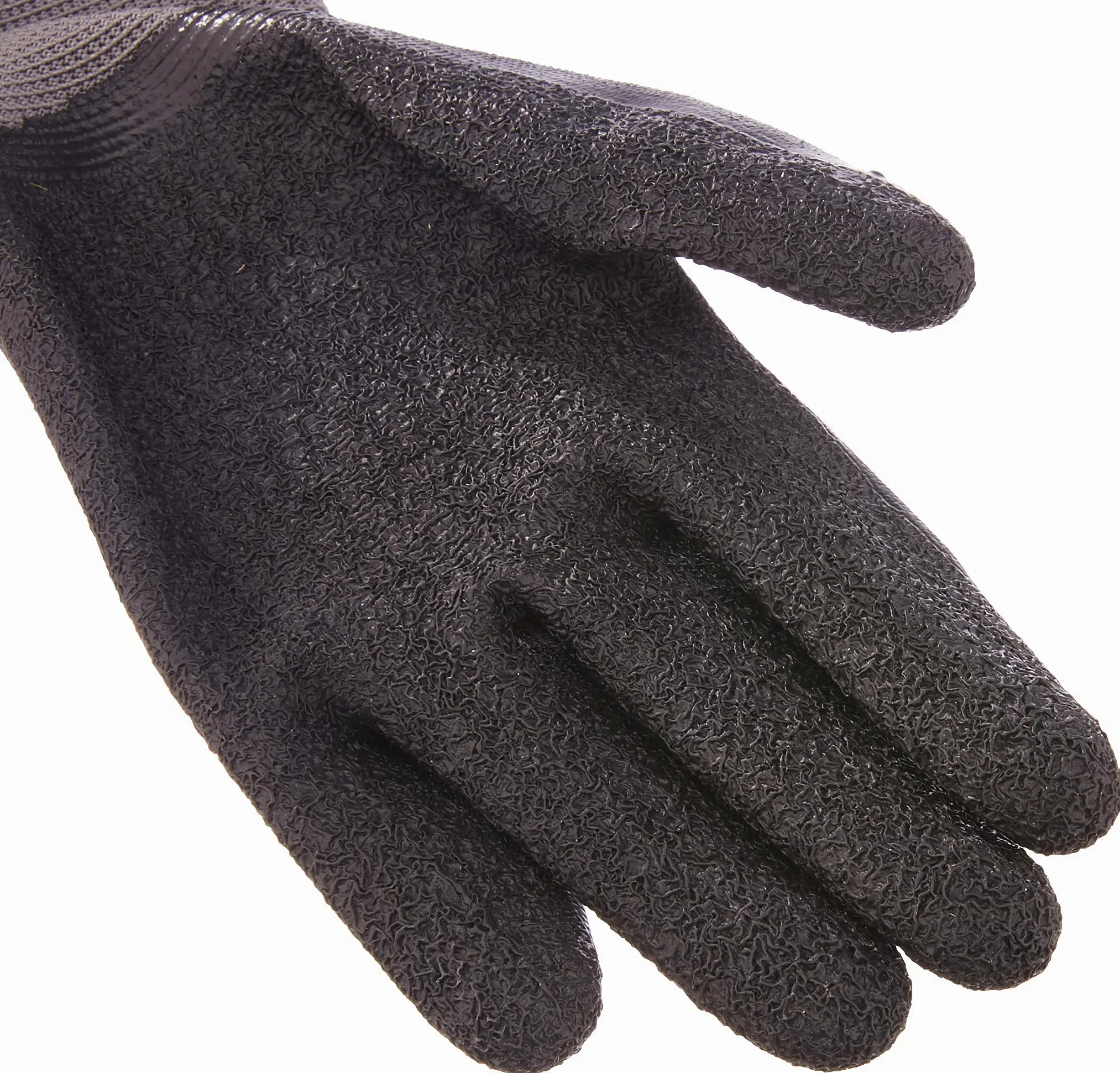 NITRAS Nylotex 3520 Nylon Latex Gloves Guantes de trabajo 12 PAR, Gris / Amarillo, 8