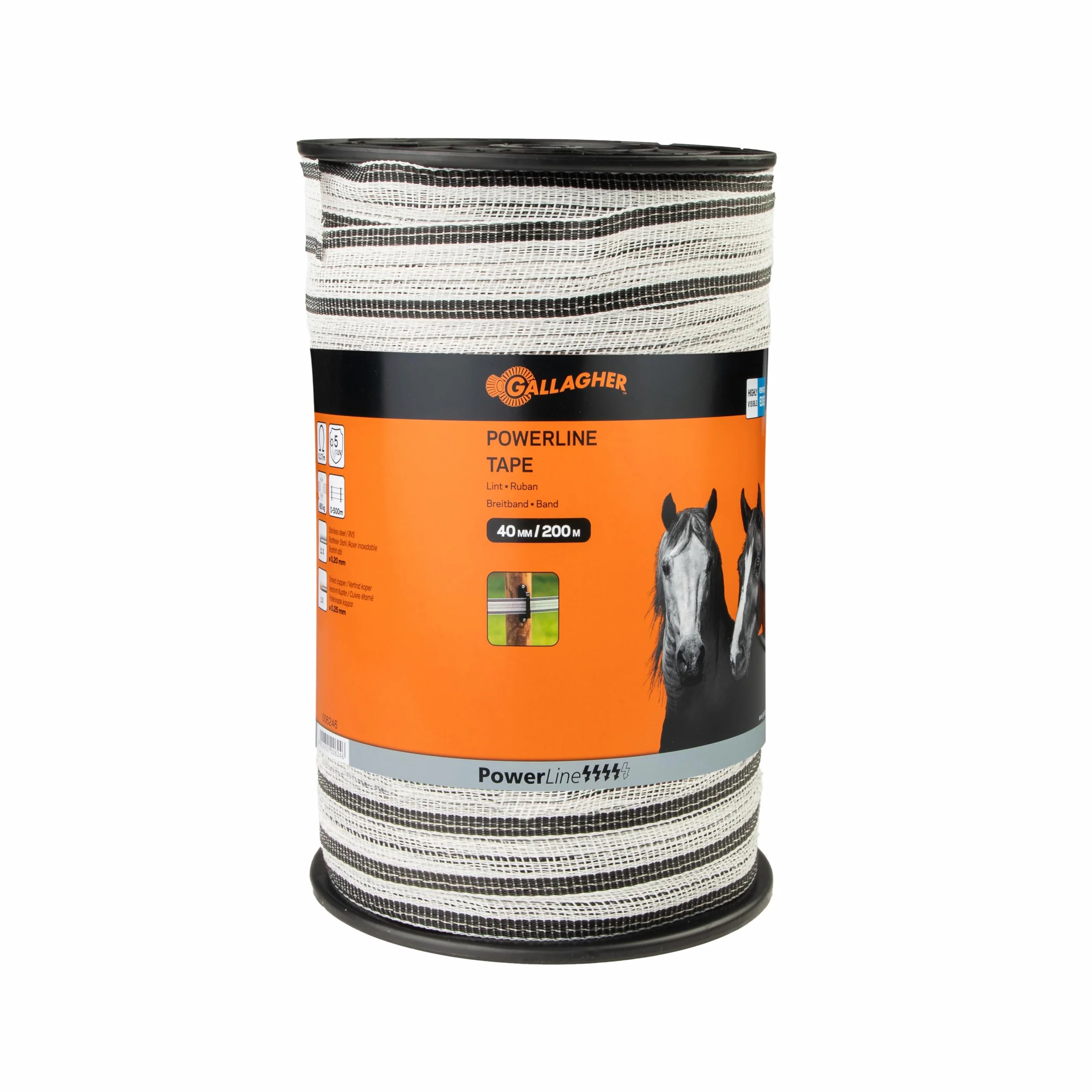 Gallagher Schriklint PowerLine (40 MM / Wit) - 200 Meter