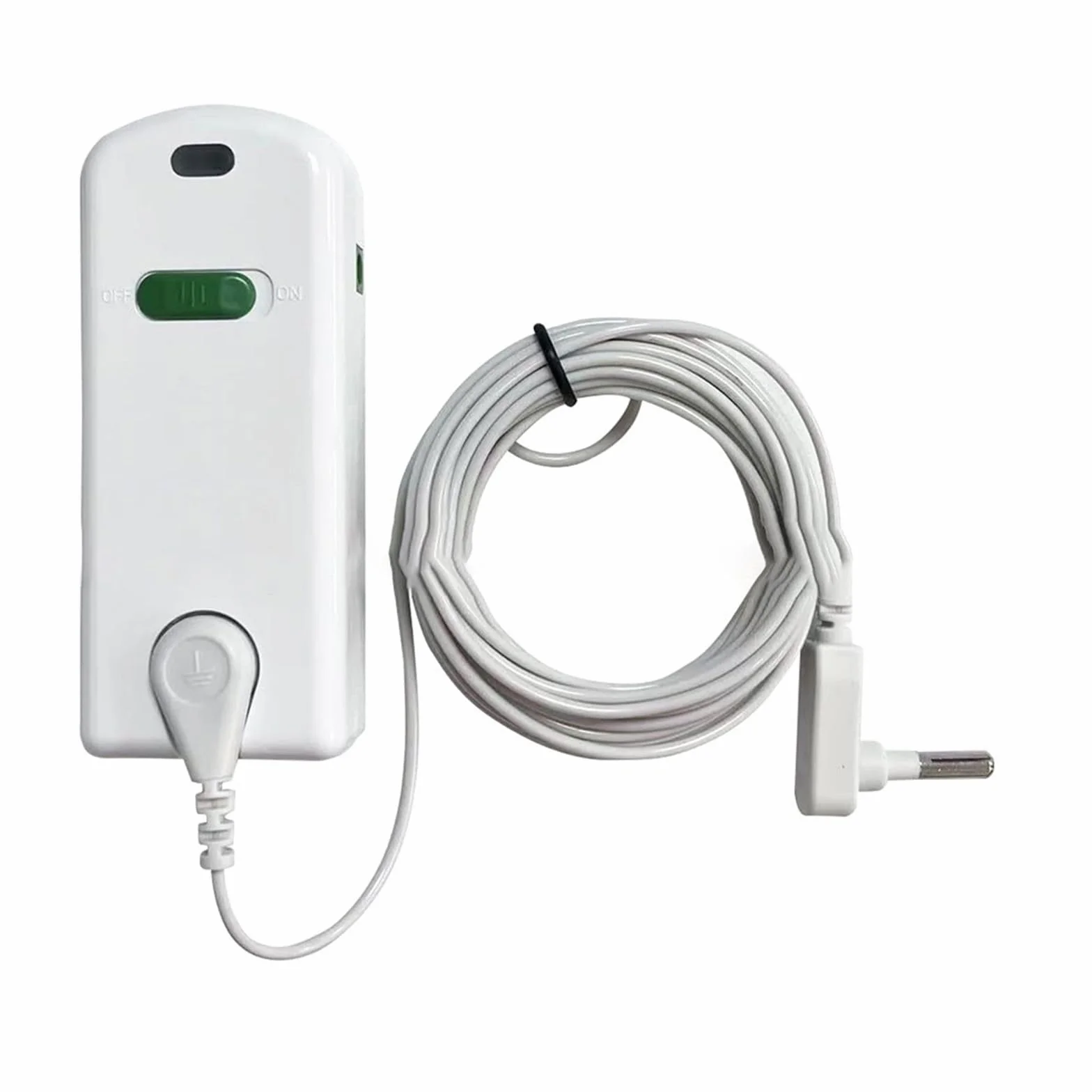 Probador de continuidad de conexión a tierra para productos de conexión a tierra, diseño de tierra y luna con cable de 15 pies, probador blanco de plástico, compatible con la mayoría de