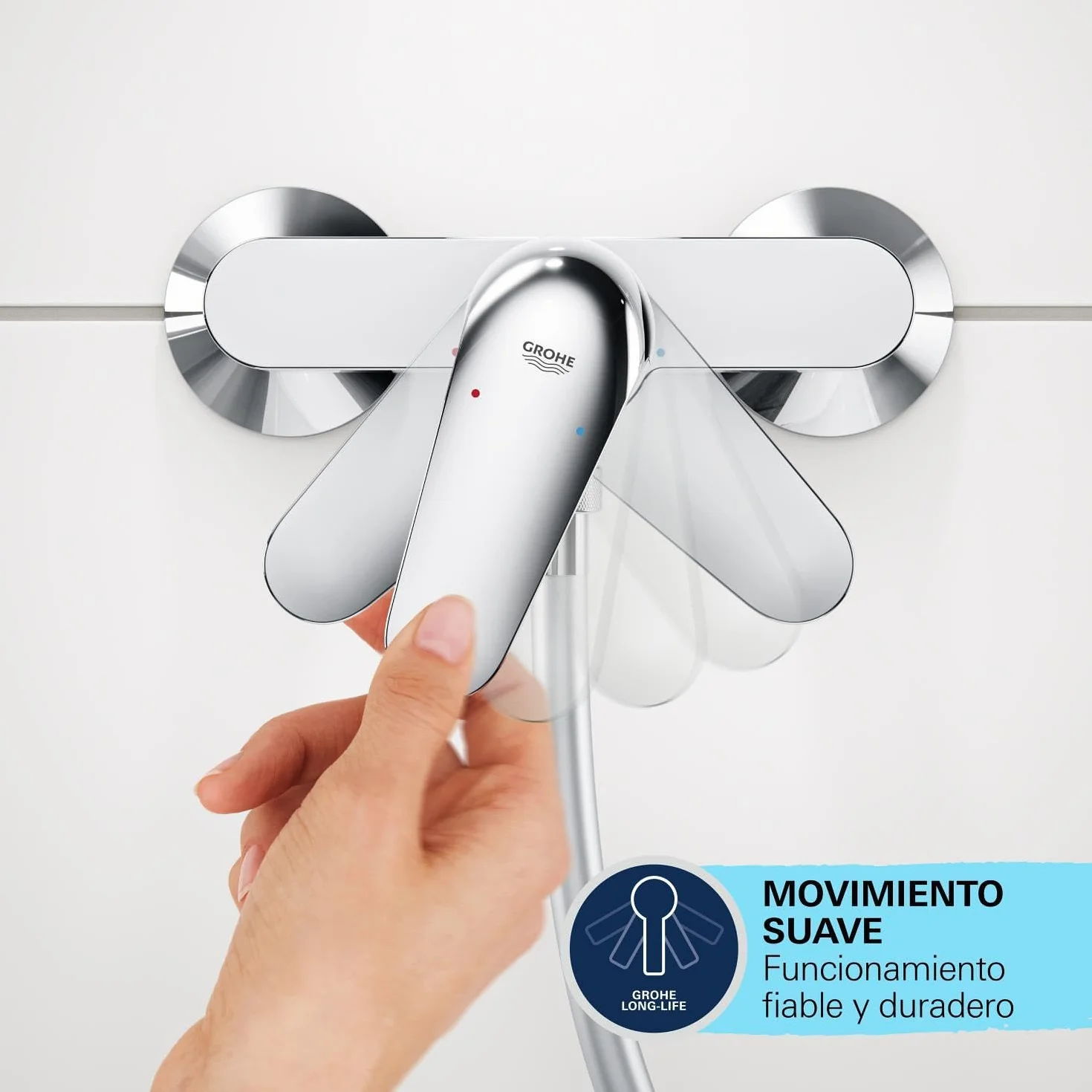 GROHE Swift Quickfix-Grifo para baño y ducha 1/2", cromo 24335001