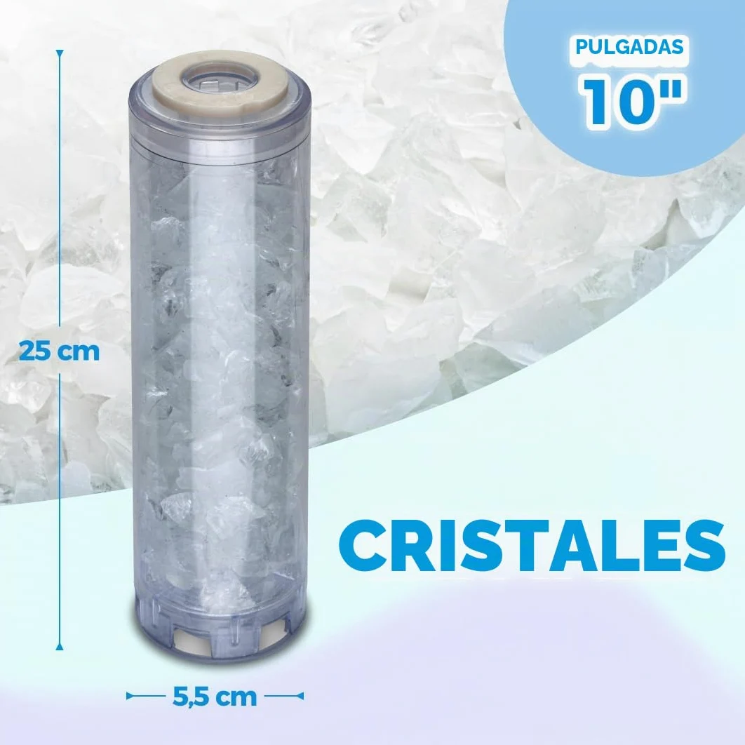 WK Cartucho filtrante con cristales anticalcare, attachi da 10"