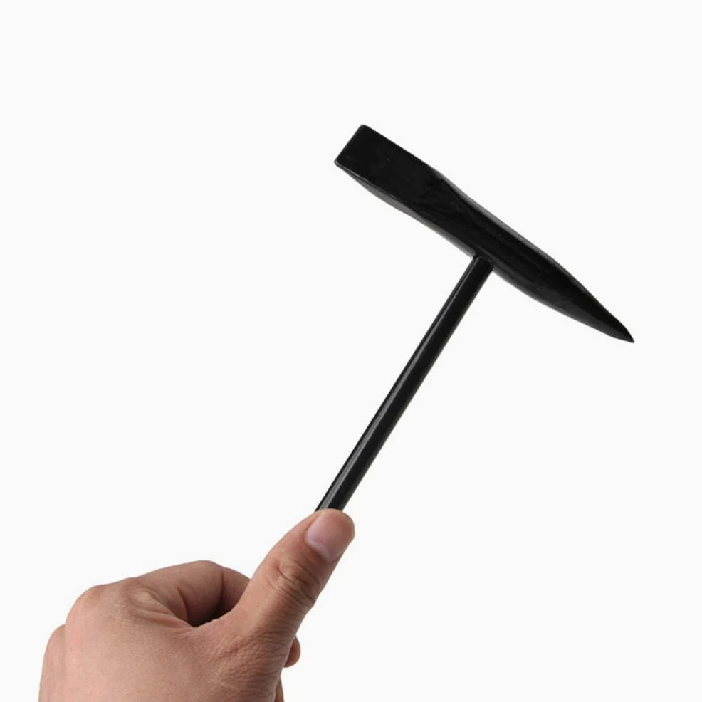 Martillo de soldadura de acero de alto carbono con mango de resorte, martillo de robusto para fácil aplicación, herramienta de gancho de pérdida para soldador