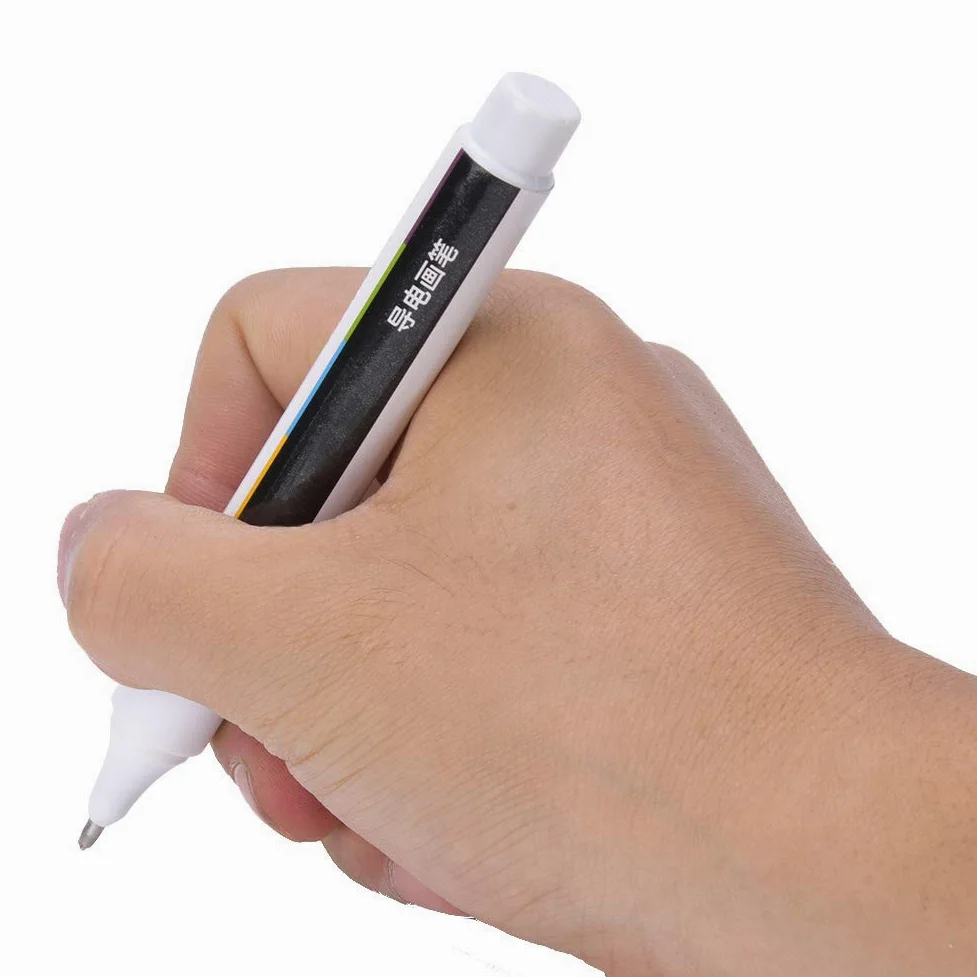 Bolígrafo de Tinta Conductora, Seguro, Duradero, Fácil de Usar, Excelente Bolígrafo Conductor de Conductividad Eléctrica para Reparación de Placas de Circuito
