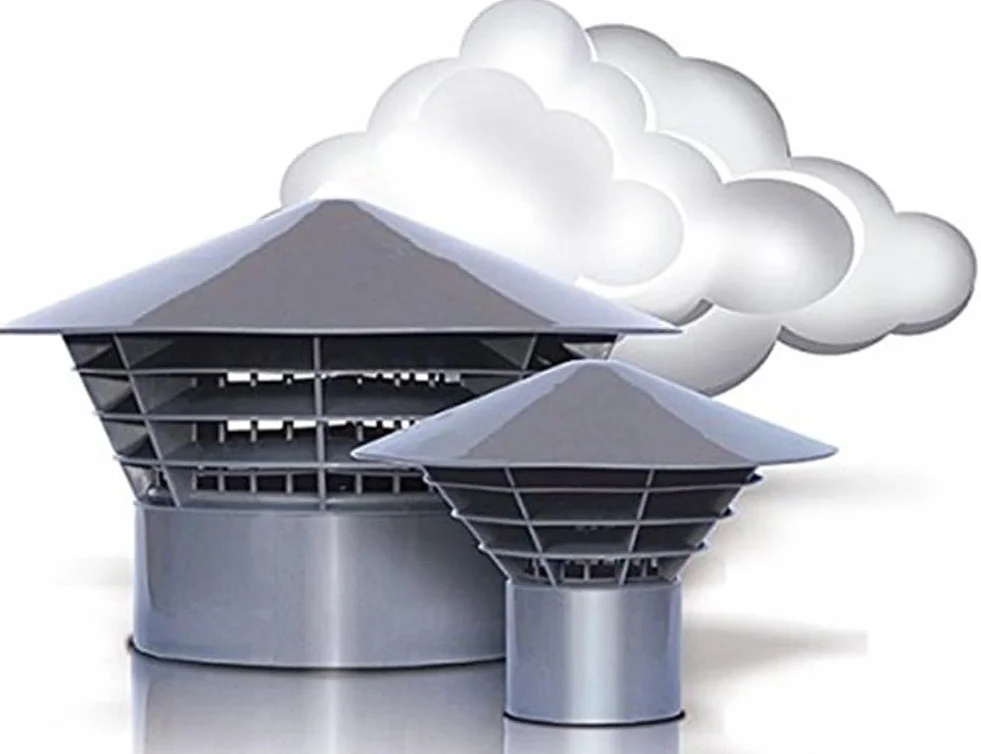 Univent DN 110 - Campana de ventilación para tejado (110 mm, montaje en tubería)