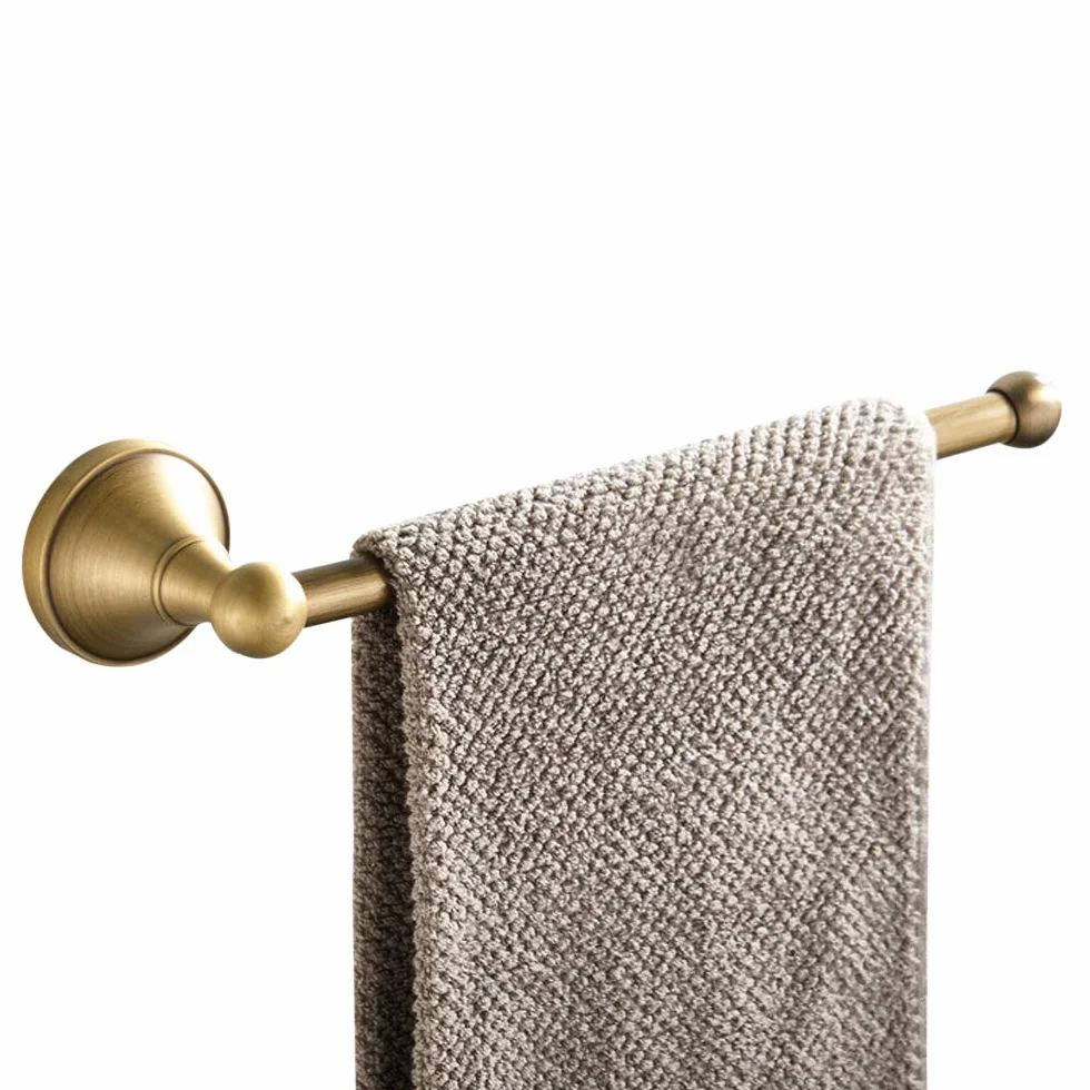 Elegante Anillo de Toalla Que Ahorra Espacio, novedoso Soporte de Toalla Toallero, Longitud de 30 cm Construcción de latón Estilo Retro Instalación en Pared para Cuarto de Ducha