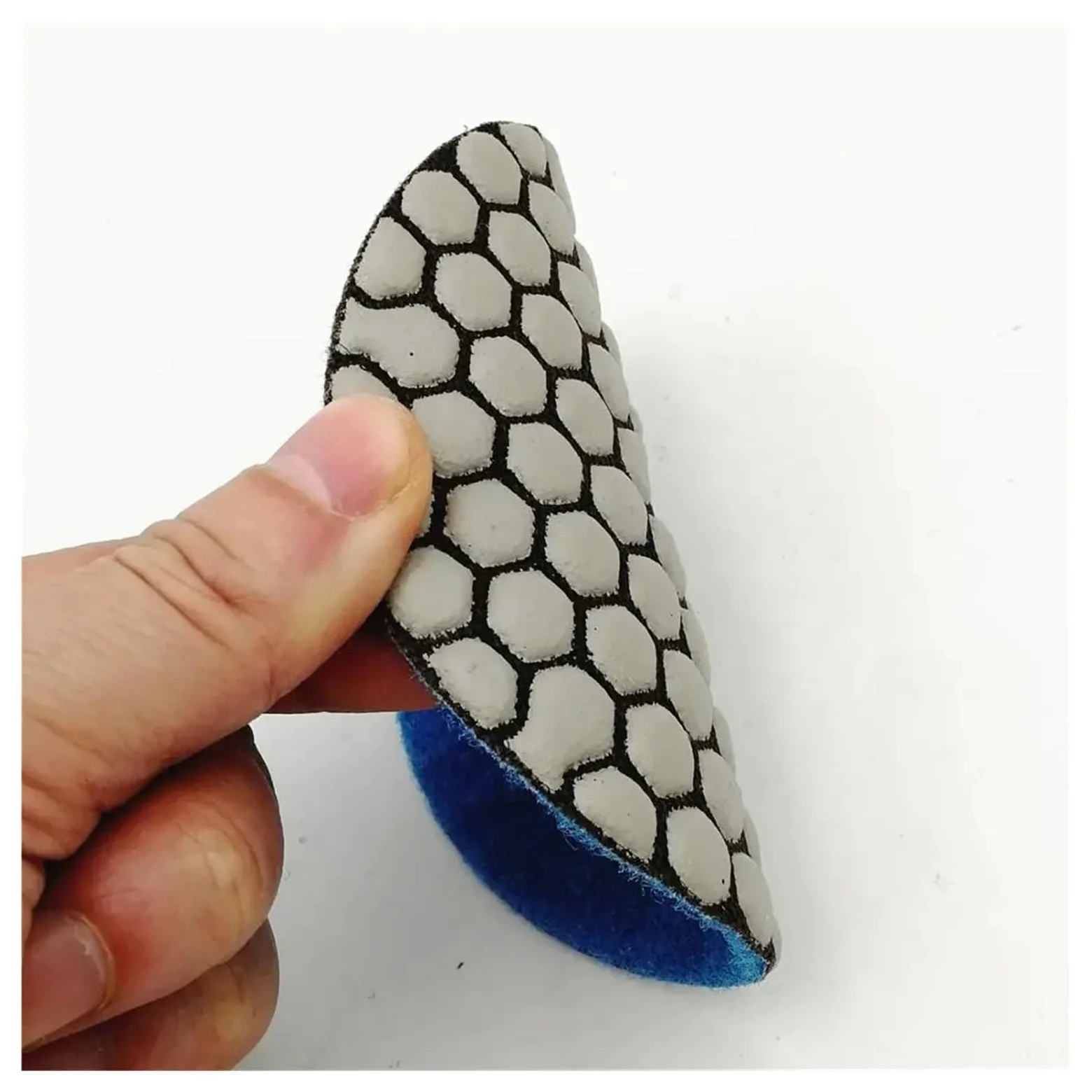 Almohadillas pulidoras de Diamante, Juego de 7 Almohadillas de Pulido en seco de Diamante de 4 Pulgadas con Respaldo de Goma for Granito, mármol, cerámica y Piedra Artificial.