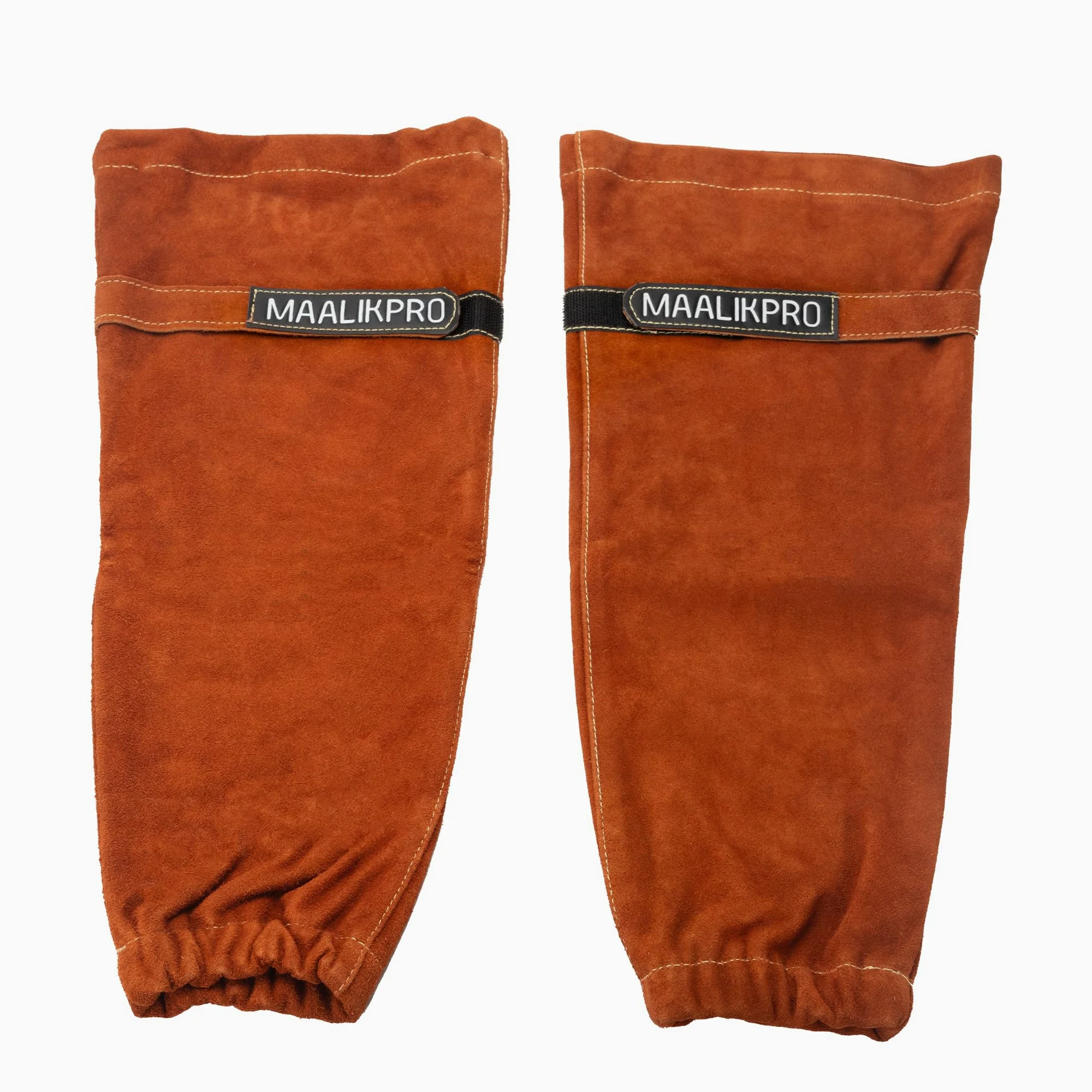 Mangas de trabajo de soldadura de cuero, resistentes al calor y al fuego, para hombres y mujeres, ideales para soldadura y trabajo industrial
