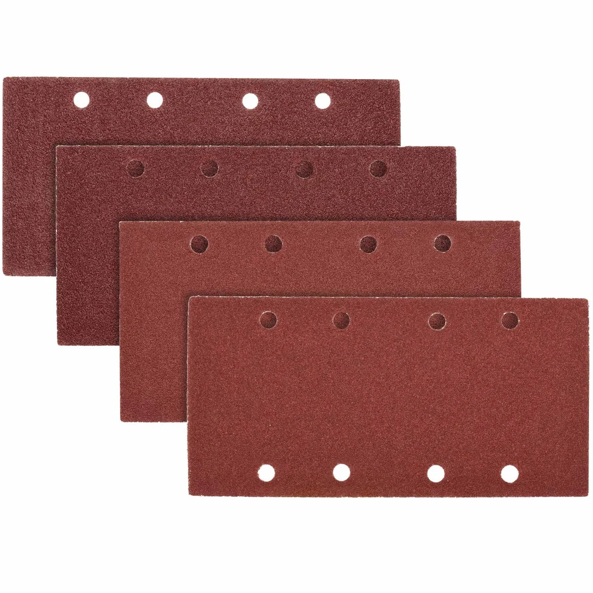 Navaris Set de 25x papel de lija - Papeles de lija para lijadora rectangular de banda de 93 x 187 MM - 10 unidades de grano P100 y 5 de P40 P60 P80