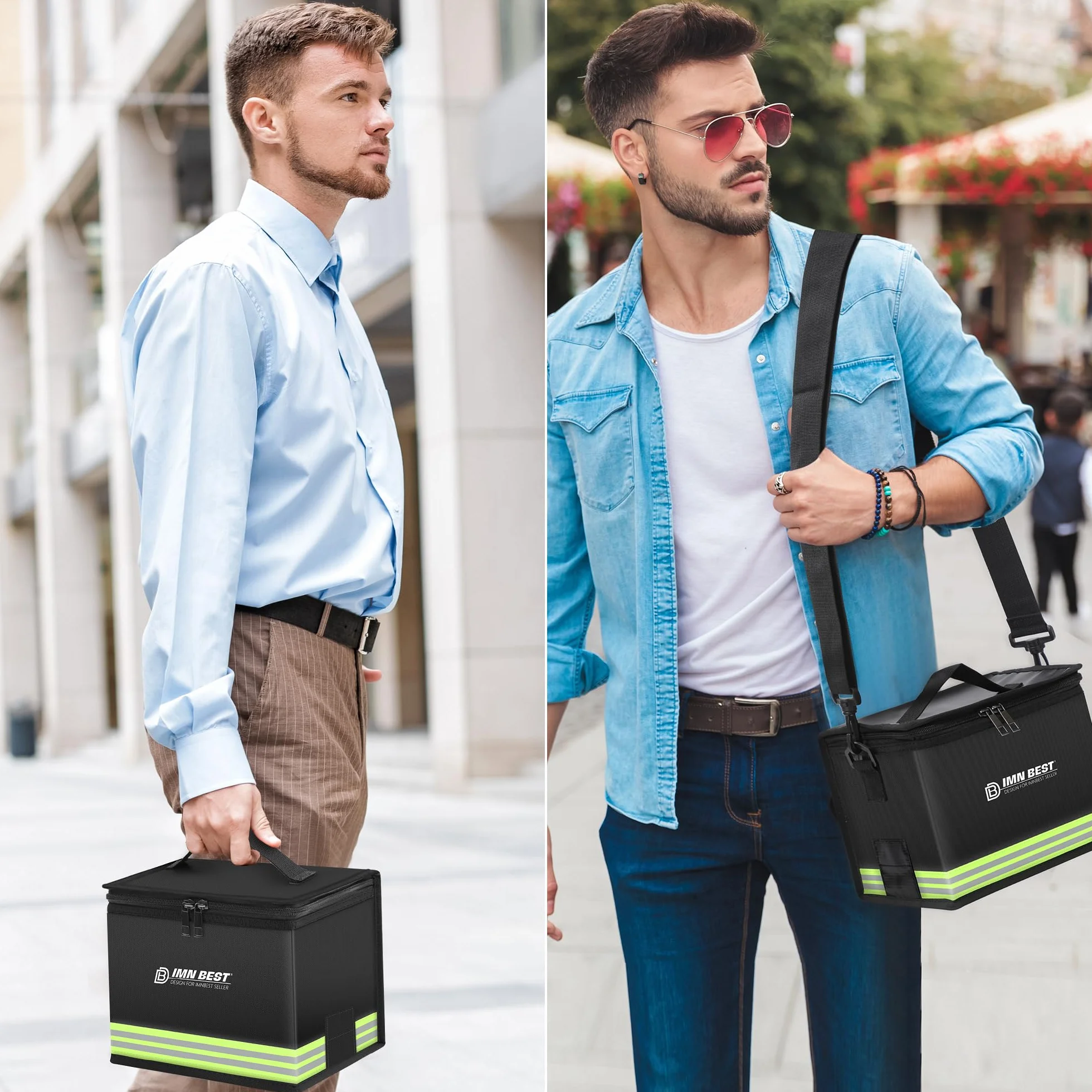 Bolsas de seguridad para baterías de litio Bolsas de seguridad ignífugas y antideflagrantes Ranuras de almacenamiento ajustables de gran capacidad para guardar y proteger baterías de litio