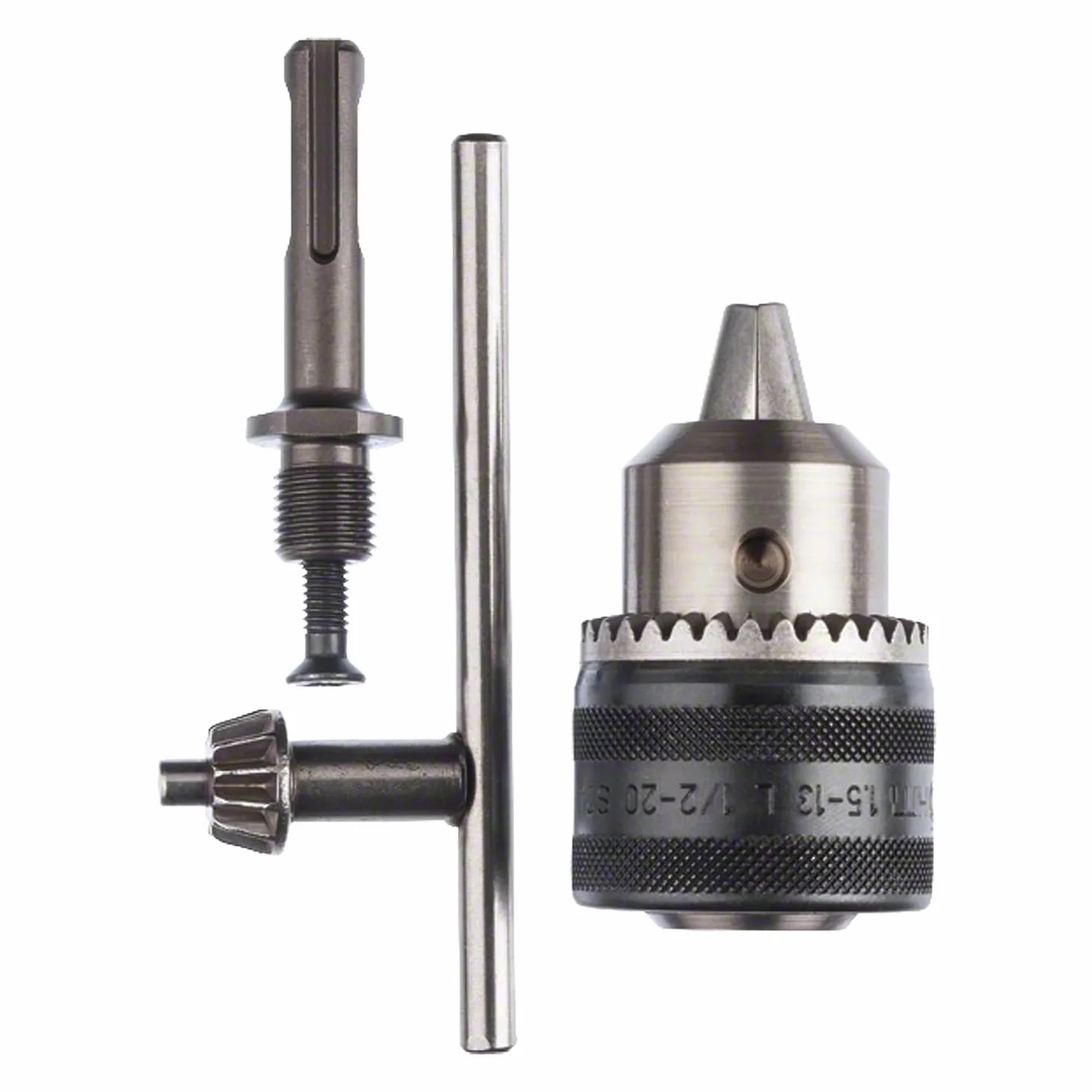 Bosch 1 x Adaptador SDS Plus con Portabrocas, 1.5-13 mm, sin Modo Impacto, Accesorio para Martillo Perforador