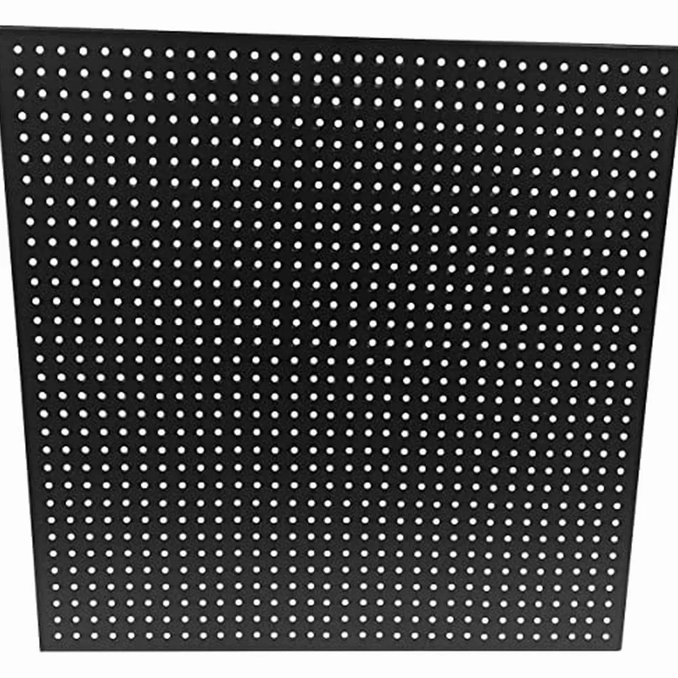 Home It® Work panel de herramientas de metal 40x40 cm negro – panel perforado de pared para taller – soporte mural para herramientas – organización robusta y duradera