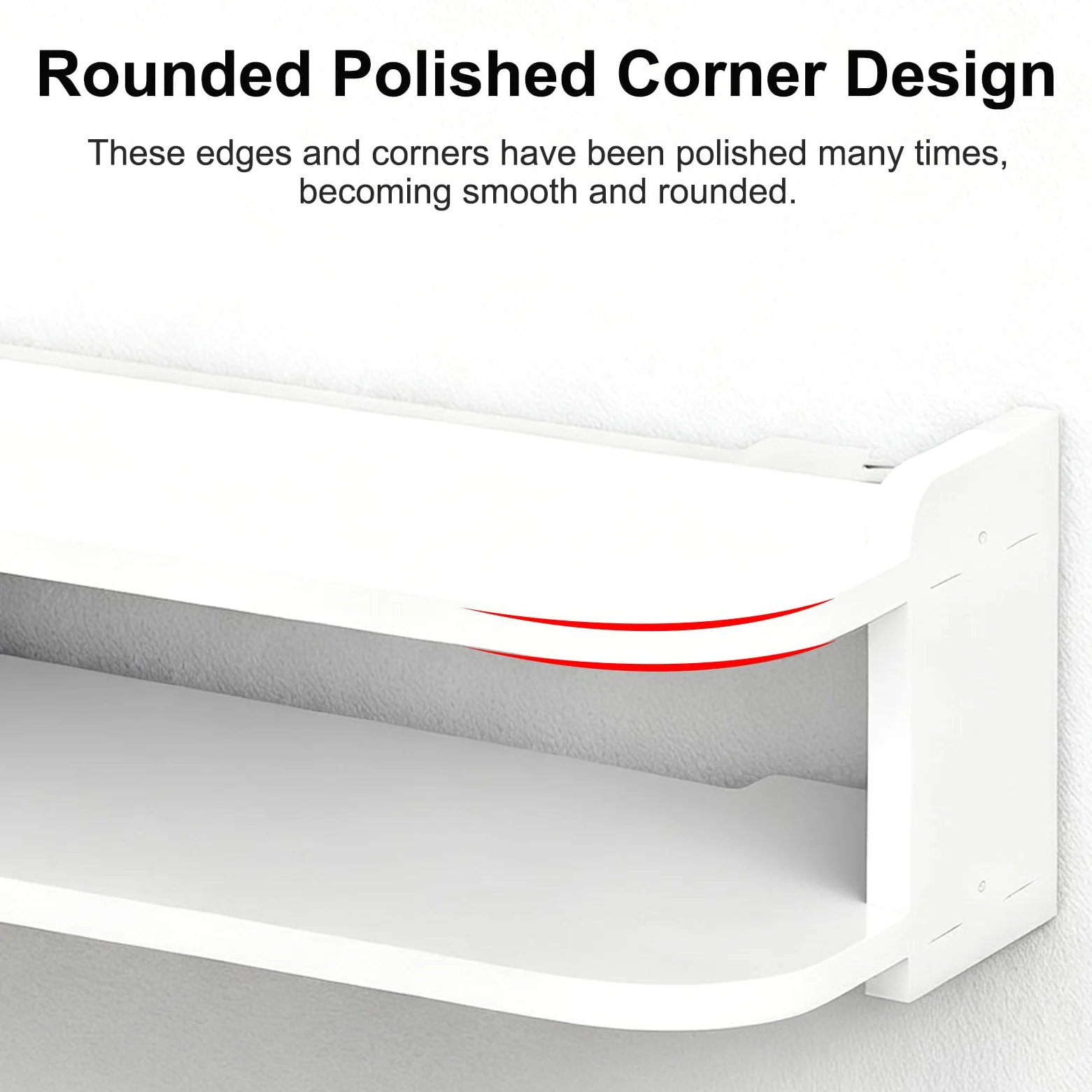 DAZZLEEX - Caja de almacenamiento para router WiFi, 50 cm, sin perforación, para sala de estar, TV, decodificador, reproductor de DVD