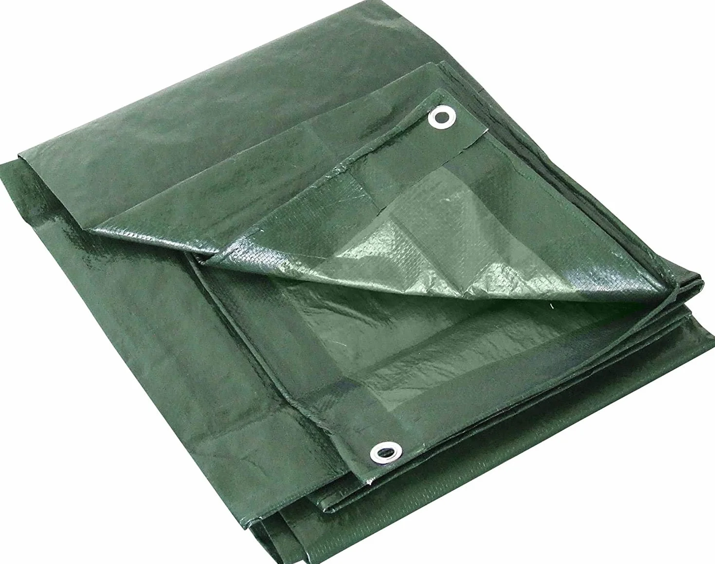 Labor 0300153 Lona de PVC Reforzada con Ojales, Verde, 5 X 6 M