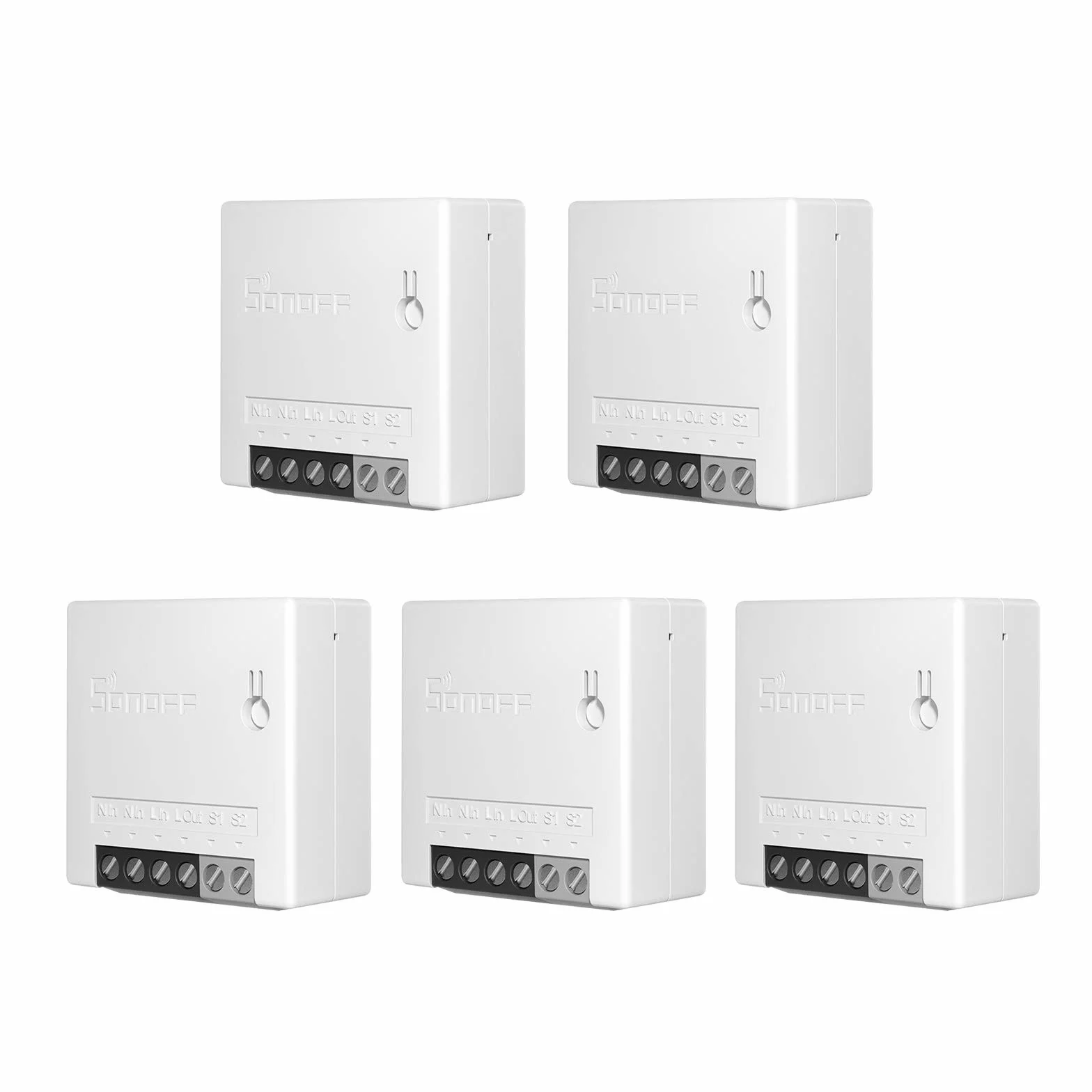 SONOFF MINI R2 5PCS Interruptor Inteligente WiFi para Casa Inteligente Alexa Google Home