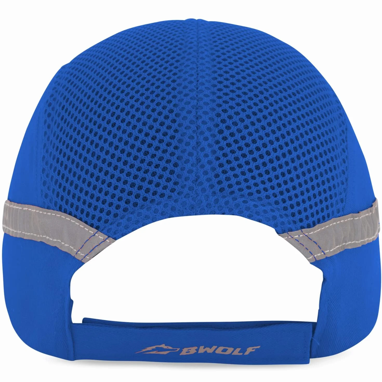 BWOLF TRIVOR Gorra Seguridad Trabajo Casco Obra Casco Seguridad con Carcasa ABS EN 812, Tira Reflectante, Azul Royal