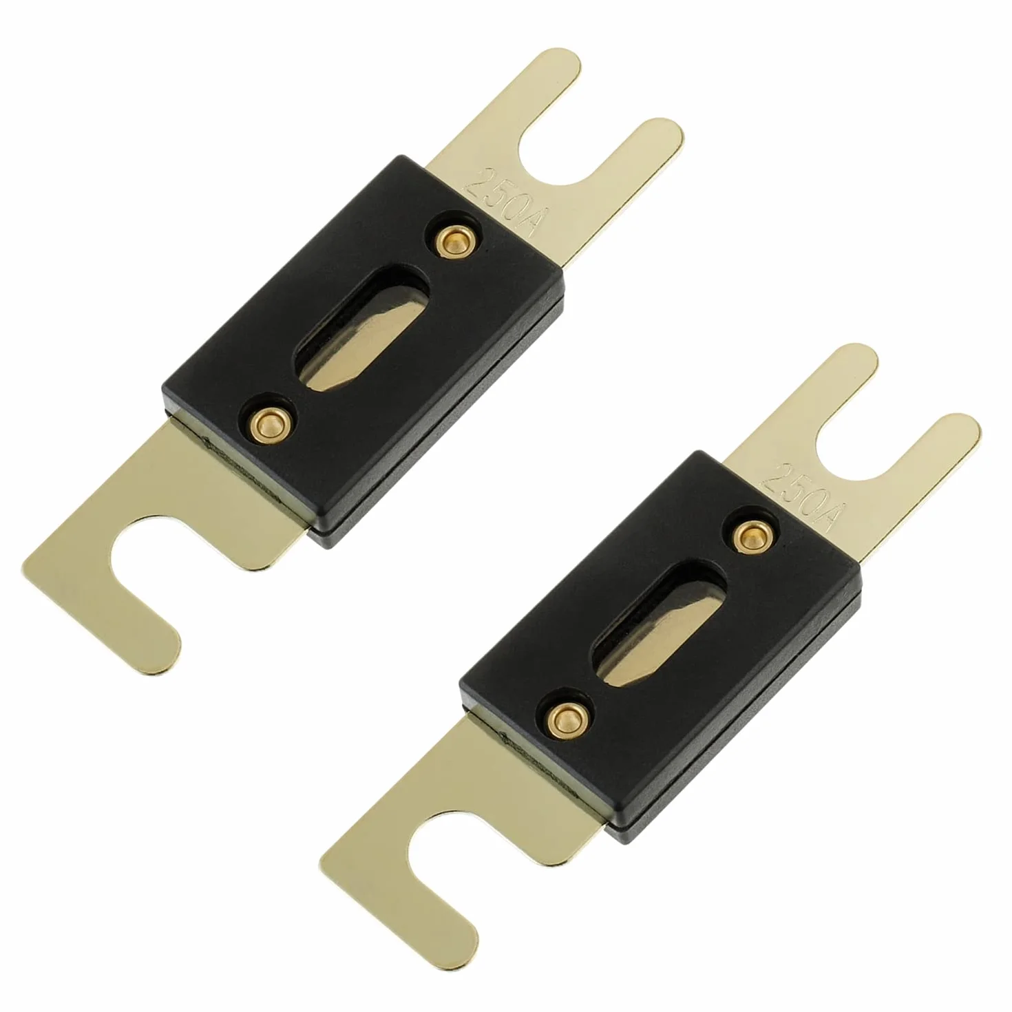 BOJACK 250A ANL Portafusibles Clear Shell y Fusibles 250 Amp 32 VDC para Sistema de Audio