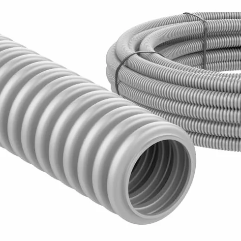 ViD® Tubo vacío flexible M25 para instalación electrónica, tubo ondulado de 50 metros, 320N, 1J, -5 °C / + 60 °C, color gris claro