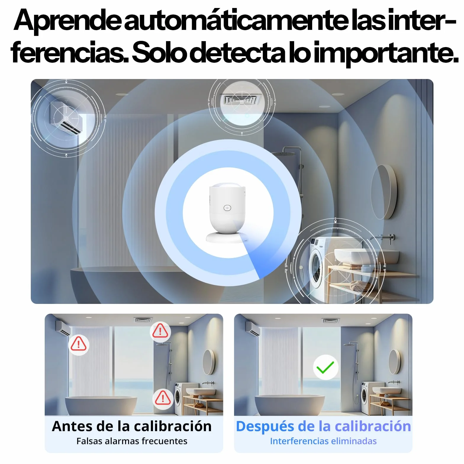 SONOFF SNZB-06P24 Sensor de Presencia Zigbee 24GHz Detección por Zonas Luz Compatible Home Assistant Alexa SmartThings