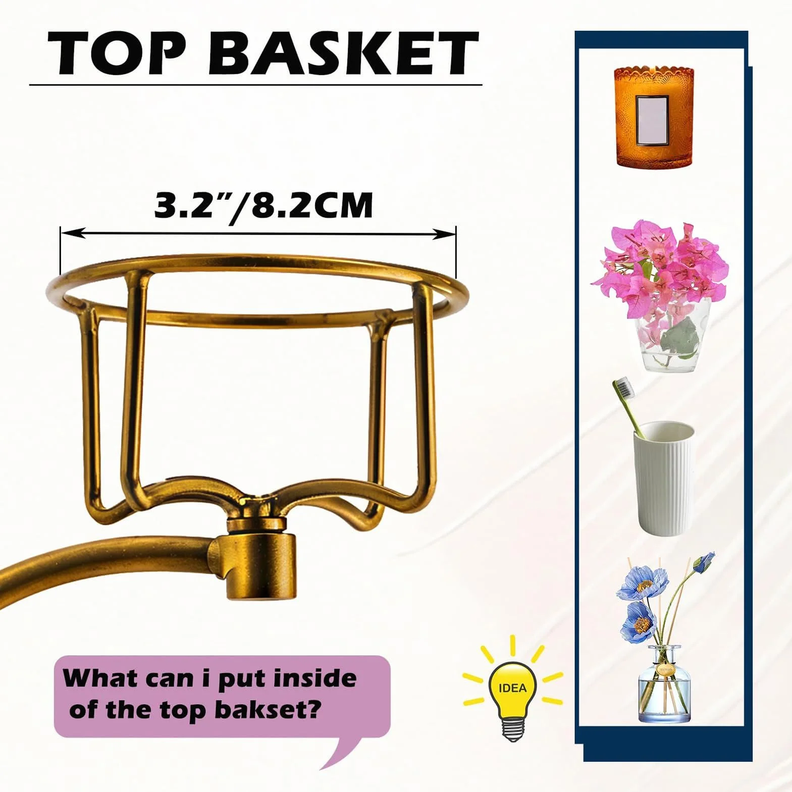 Toalla de Mano de Pared, Soporte de Toalla de Mano, Anillo de Gancho de Toalla de baño con Soporte de Velas, Estante Decorativo Elegante Creativo rústico para Amigos Hotel Hotel Kitchen Baith Centén