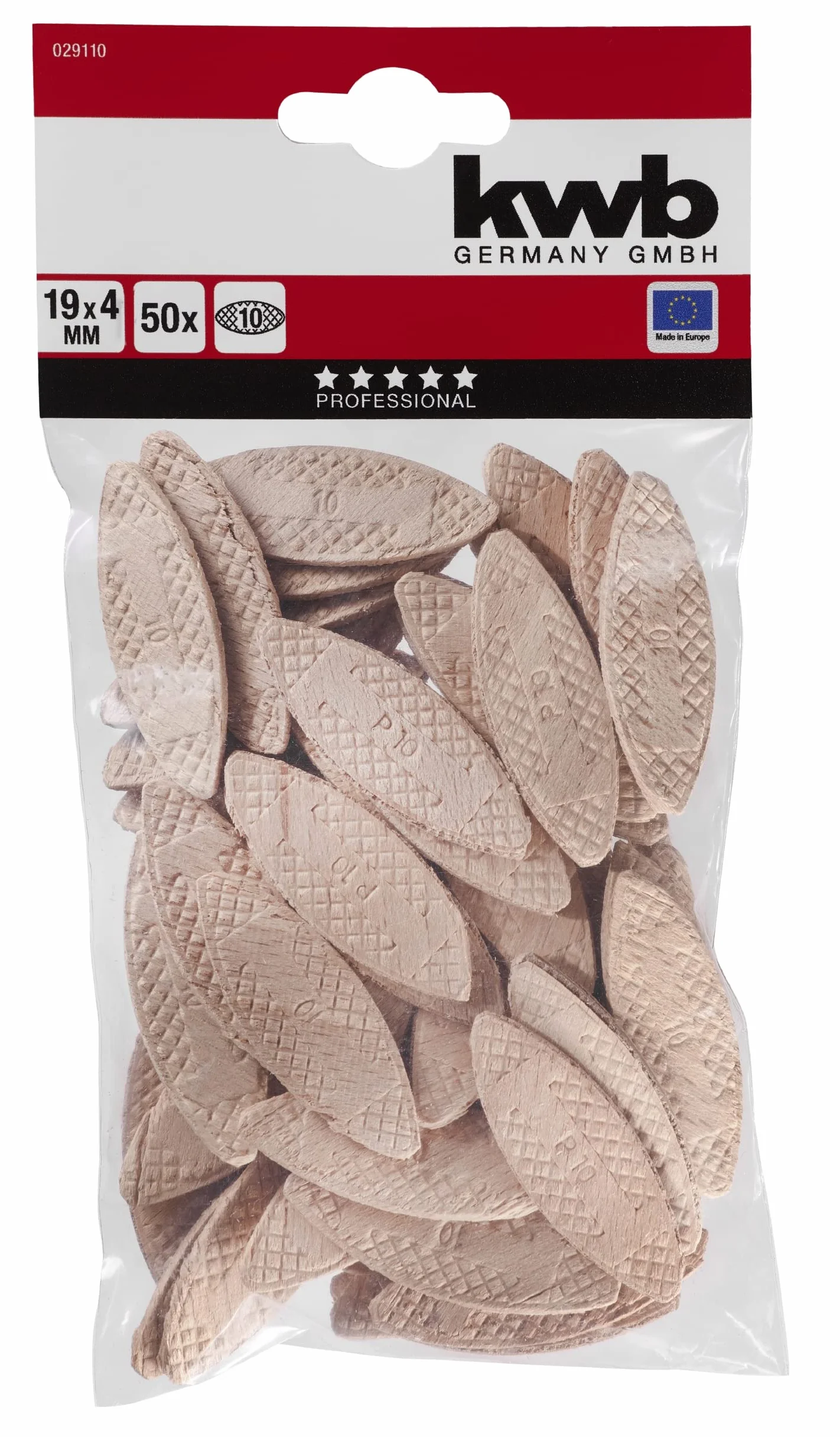 KWB Galletas de 10 x 19 mm Pack de 50