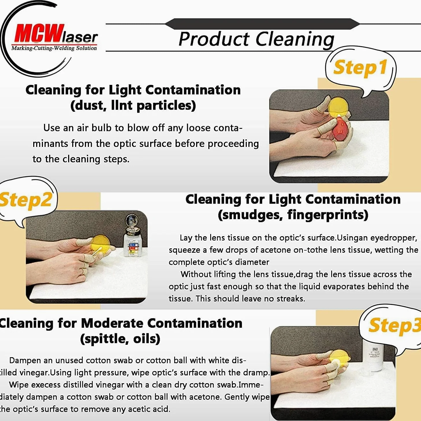 MCWlaser Lente de Enfoque Láser de CO2 Znse D: 20mm para Máquina de corte y grabado por láser de CO2 30W-100W FL: 50,8mm 2 pulgada