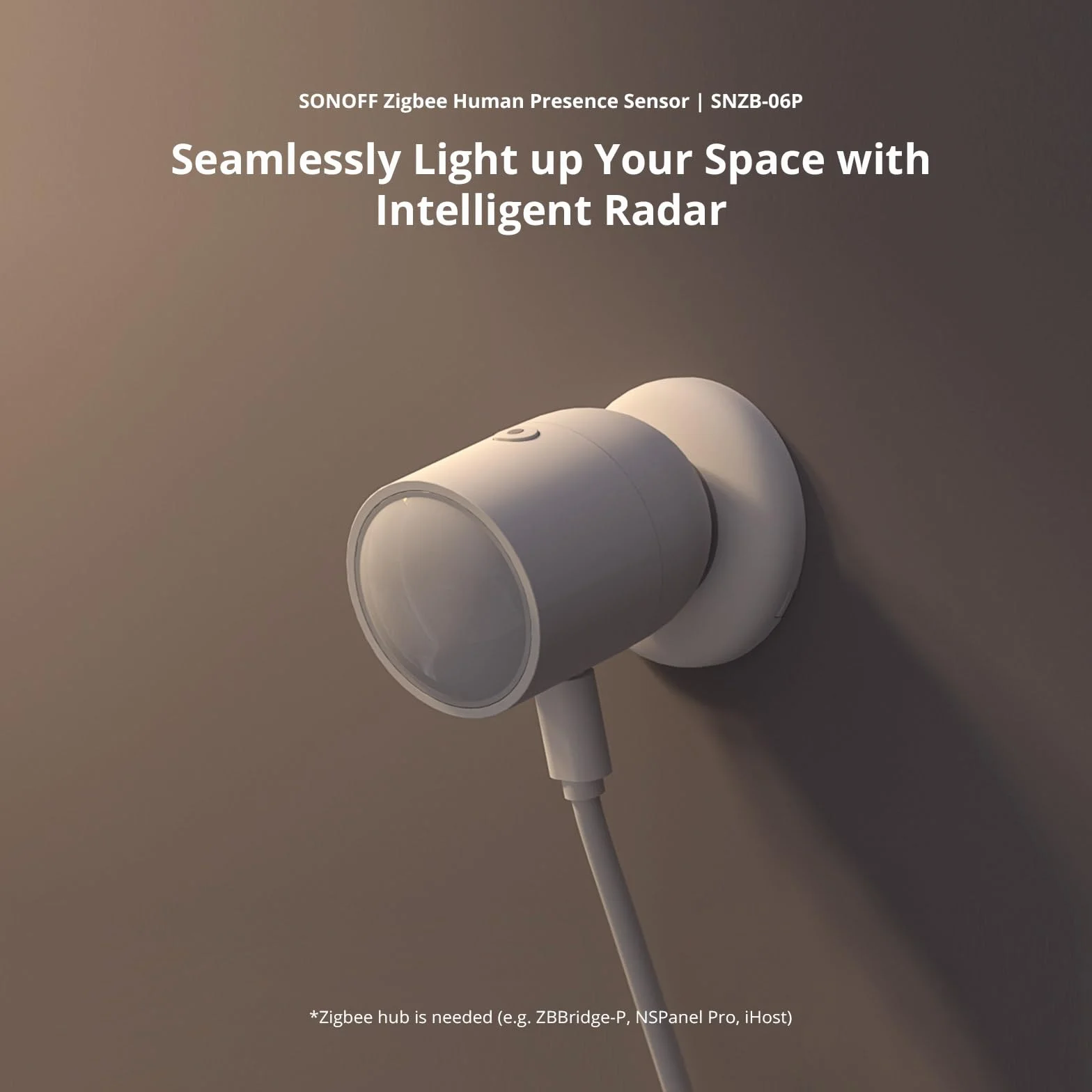 SONOFF SNZB-06P Zigbee Human Presence Sensor, Requires ZBBridge-P, Supports Alexa Google Home