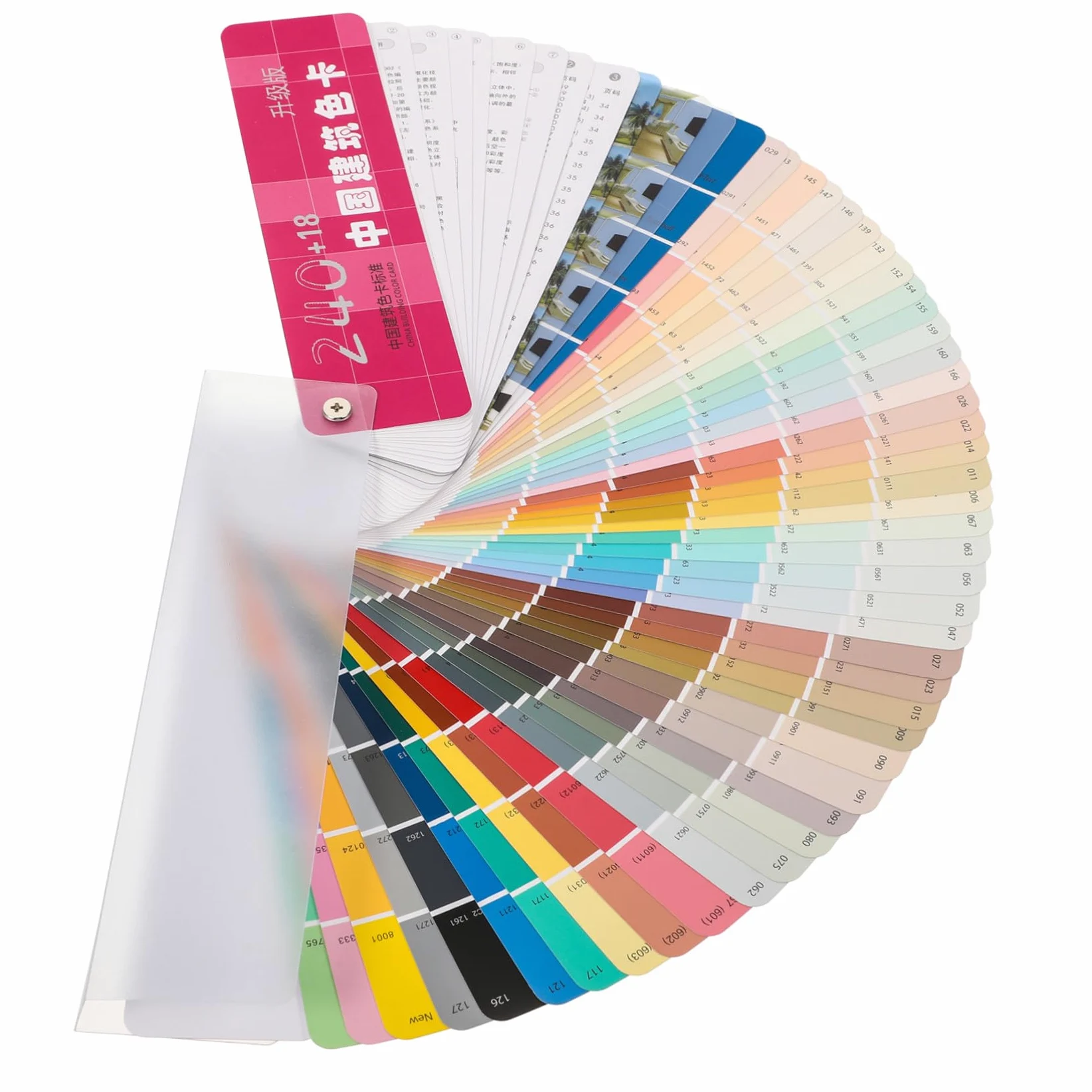 Juego de cartas de pintura (colores estándar, para arquitectura, tarjetas múltiples, duraderas, con bordes lisos, herramienta práctica para pintura y diseño de pared)