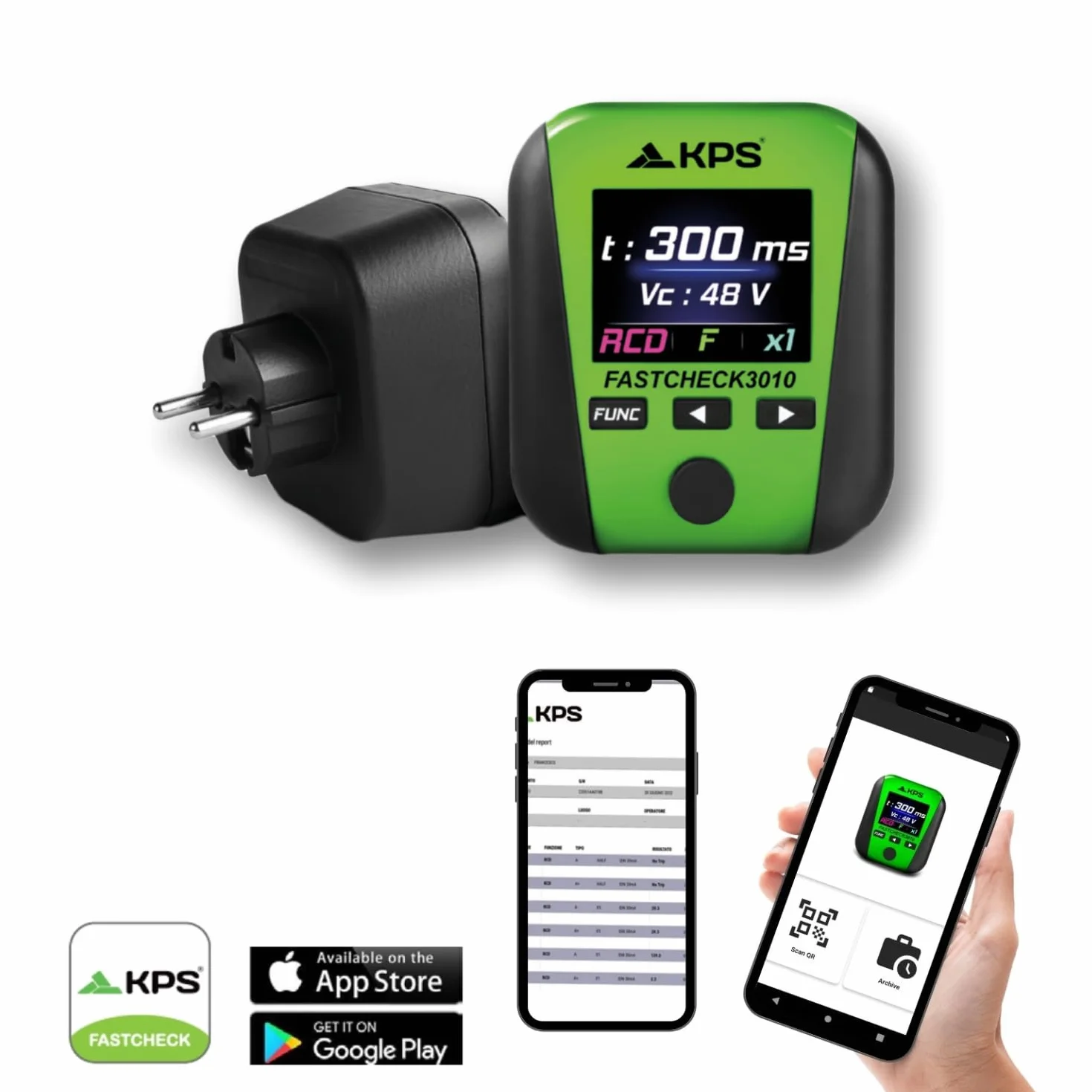 SAFETYCHECK FAST KIT FASTCHECK3010 Multifunción Pinza Amperimétrica TRMS Profesional DCM3500T Electricista APP Compatible CAT.IV