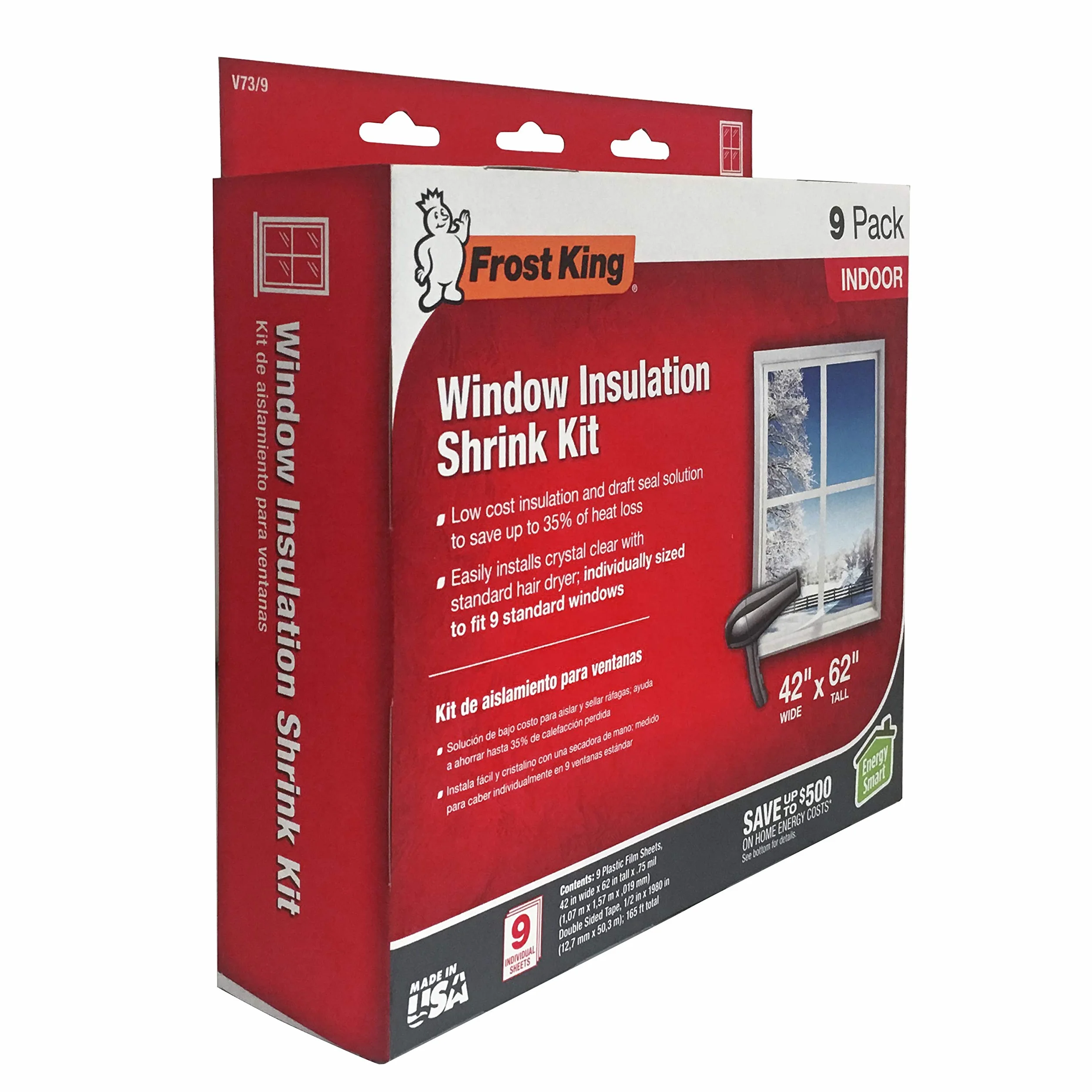 Frost King interior Shrink Kit de ventana, V73/9H