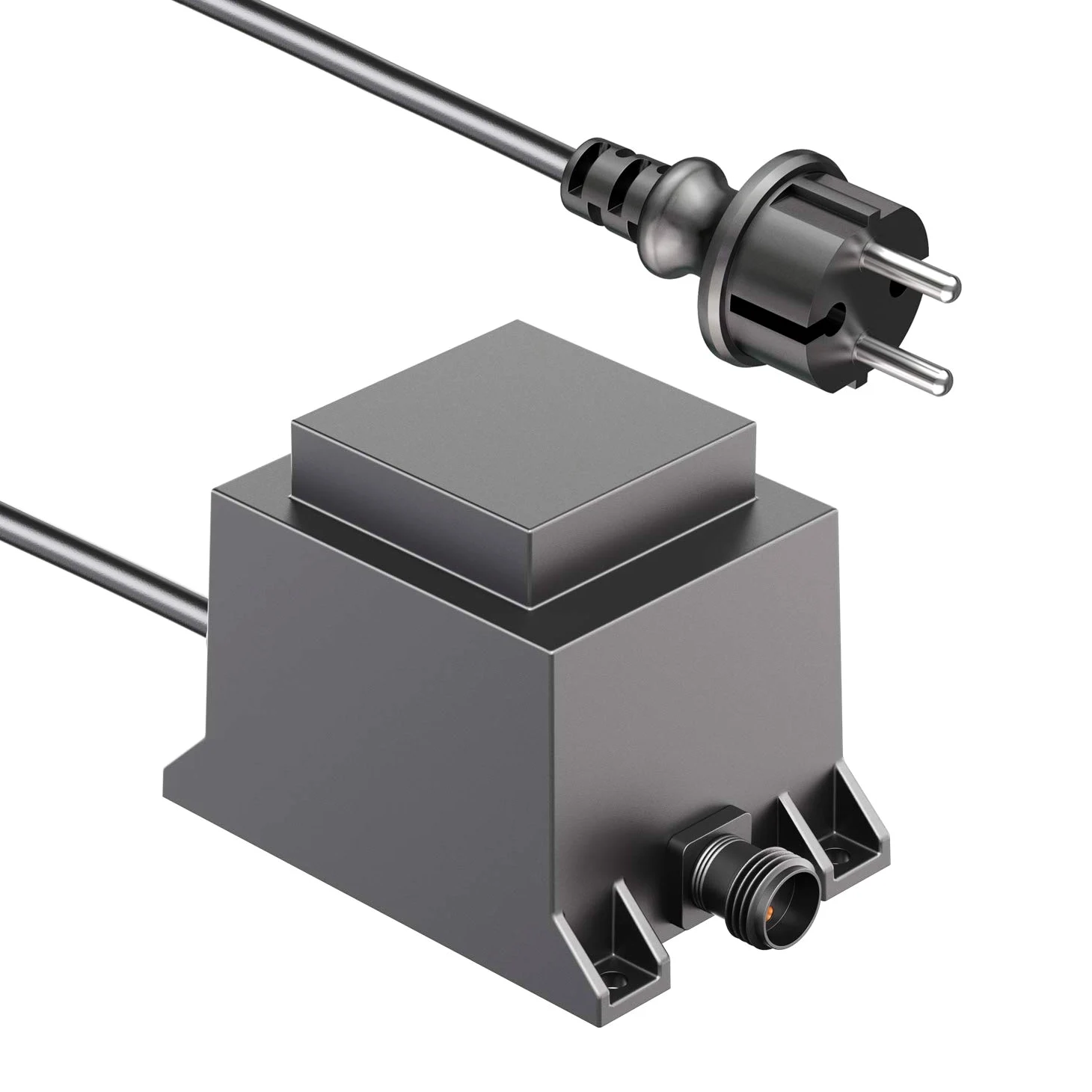 ledscom.de Fuente de alimentación/transformador LED de 40 W para sistema de enchufe NEMO, enchufe, 12 V CA, negro, IP68