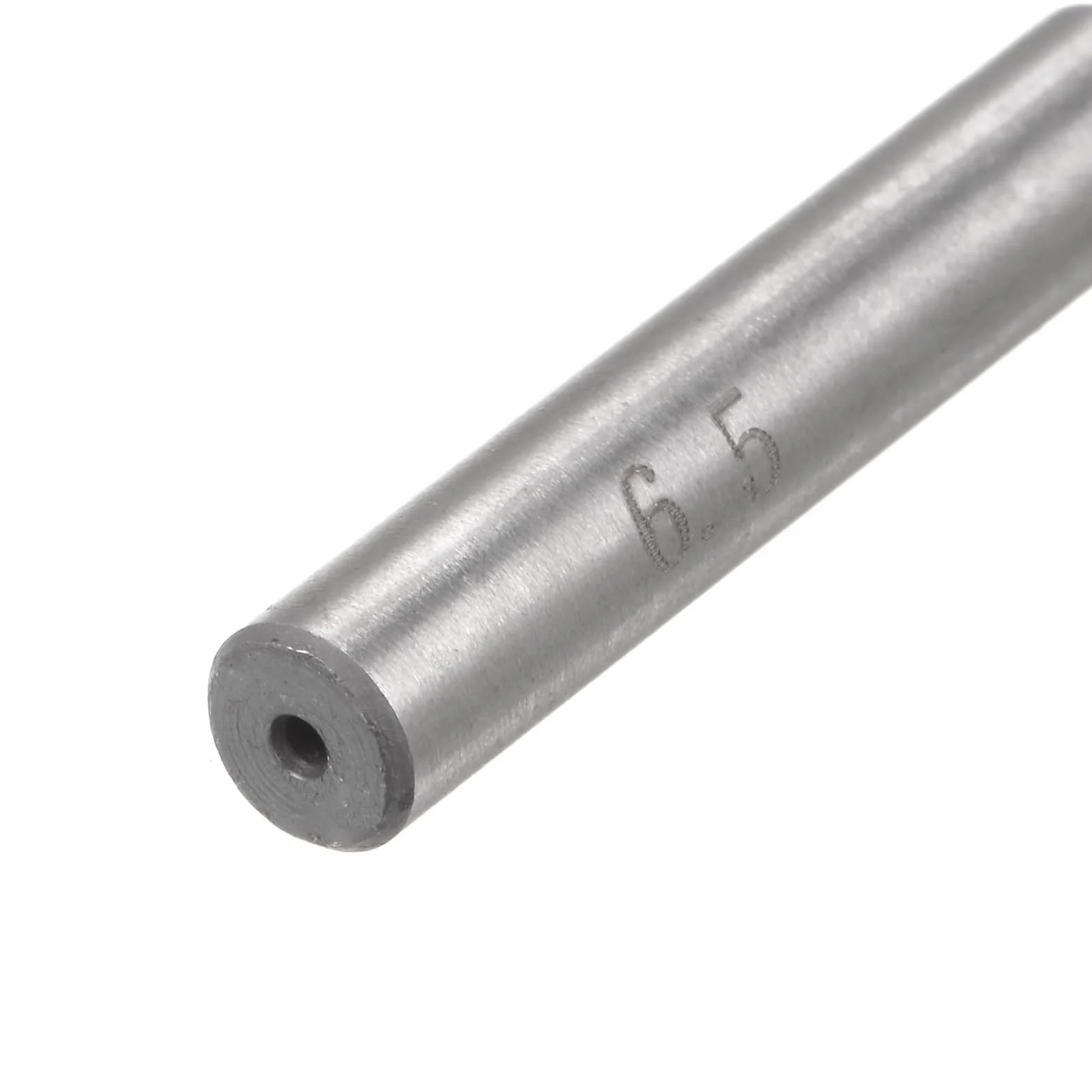 Escariador de Mandril 6.5mm H7 HSS 6 Flautas Rectas, Herramienta de Corte de Vástago Redondo