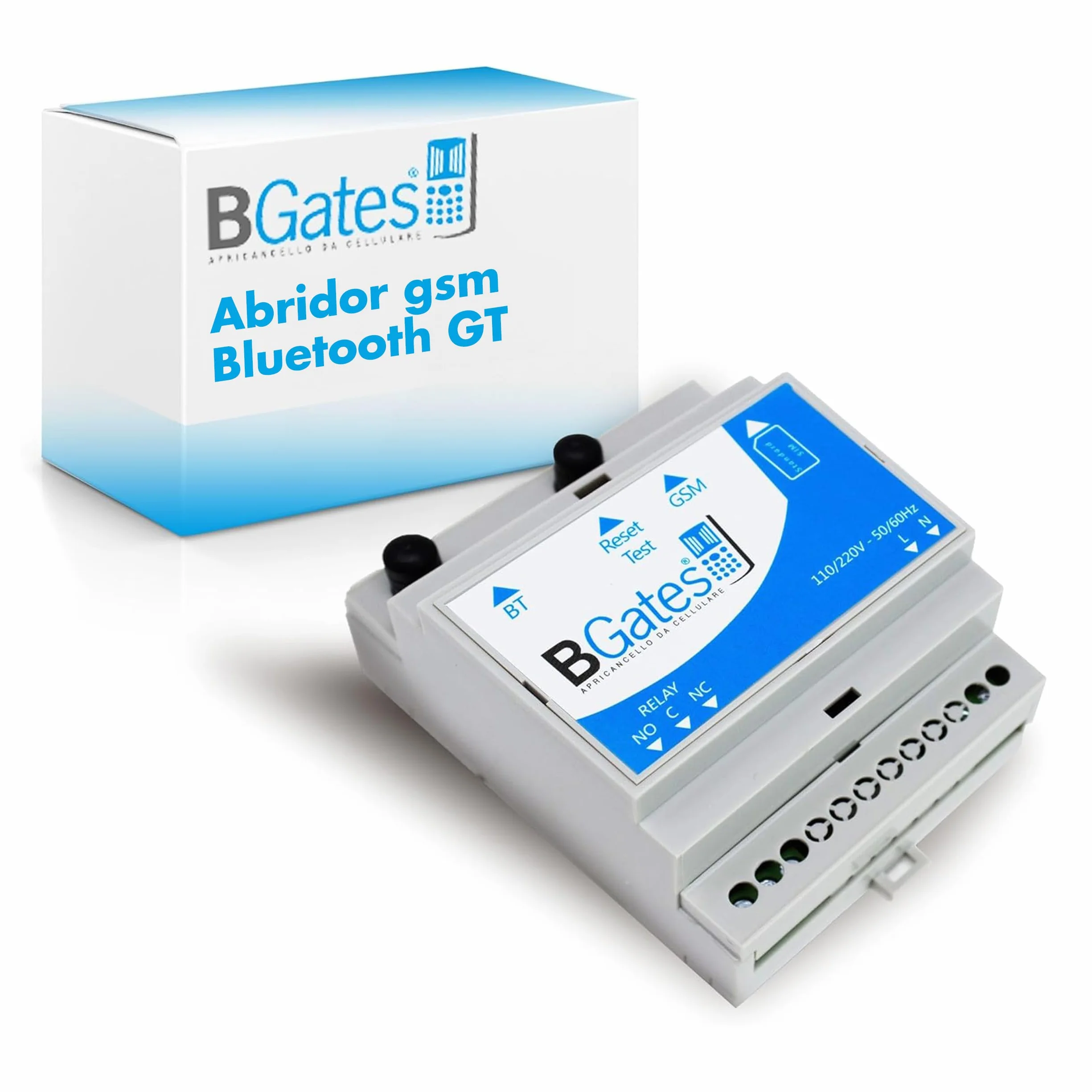 Abre Puertas con Bluetooth gsm GT - Interruptor Inteligente para Hogares y Empresas - Módulo para Garajes, Puertas y Calderas – Mando Puertas con App iOS/Android, gsm o Bluetooth