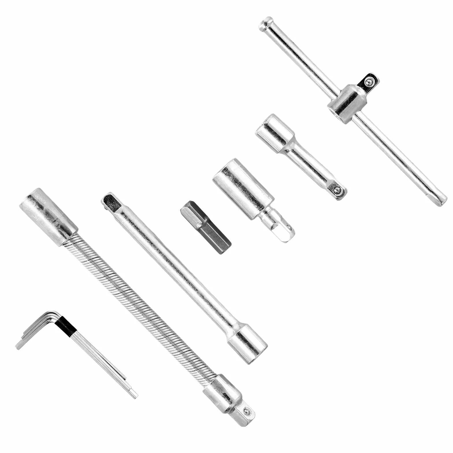 Llave Carraca Juego Herramientas Manuales Reparación Automotriz Caja Herramientas Mecánica Llave Vaso Destornillador De Trinquete 46 Uds.