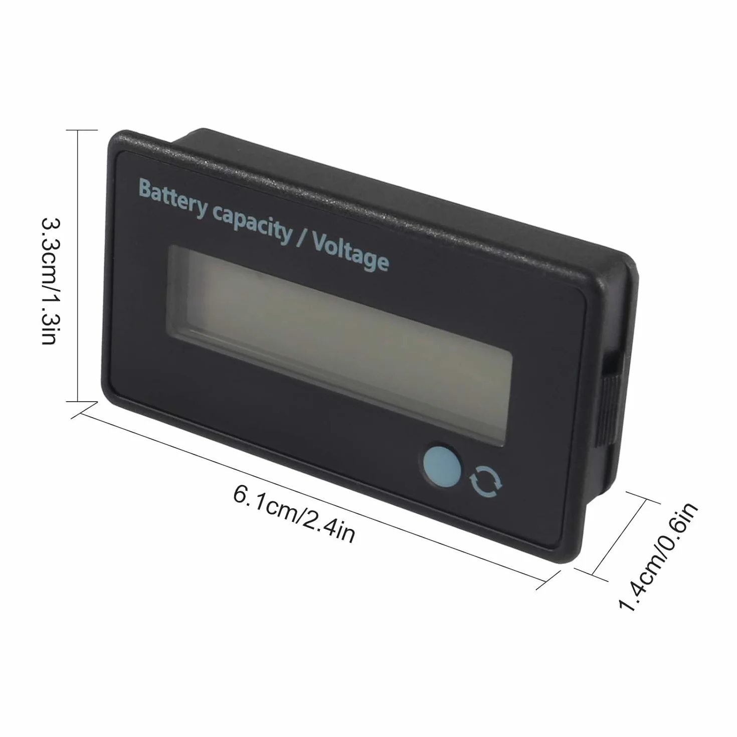 GTIWUNG 2 Piezas Medidores de Batería DC, Indicador de Voltaje de Capacidad, 12V 24V 36V 48V 72V 84V, Verde