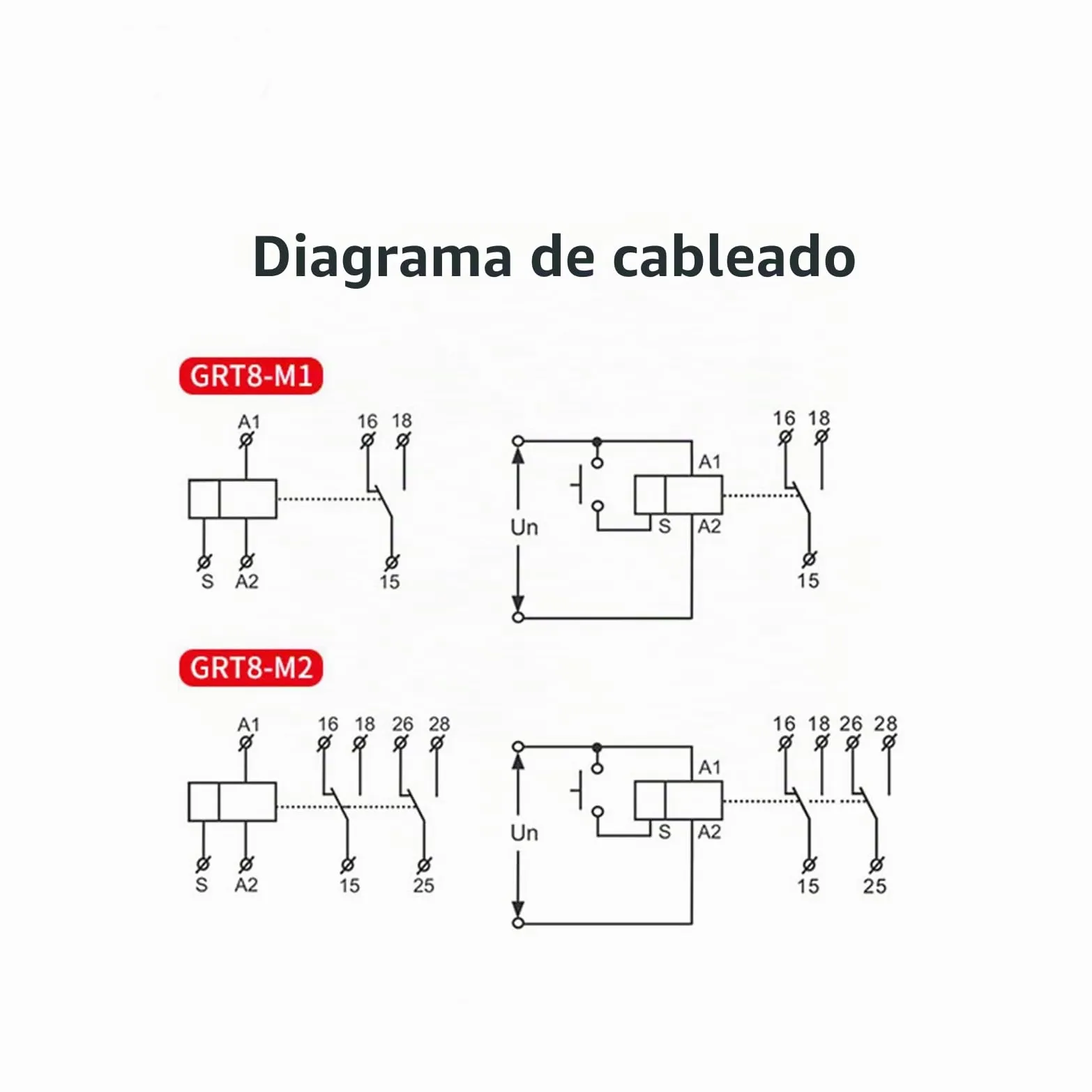 GEYA Relé de tiempo multifunción 16A 1Contactos de Contacto 10 función AC230V relé (GRT8-M1,AC230V)
