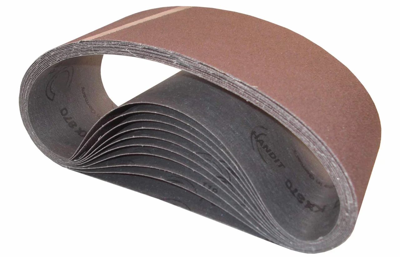 HANDIT Bandas de lija 100x690 mm Grano 80 10 Unidades