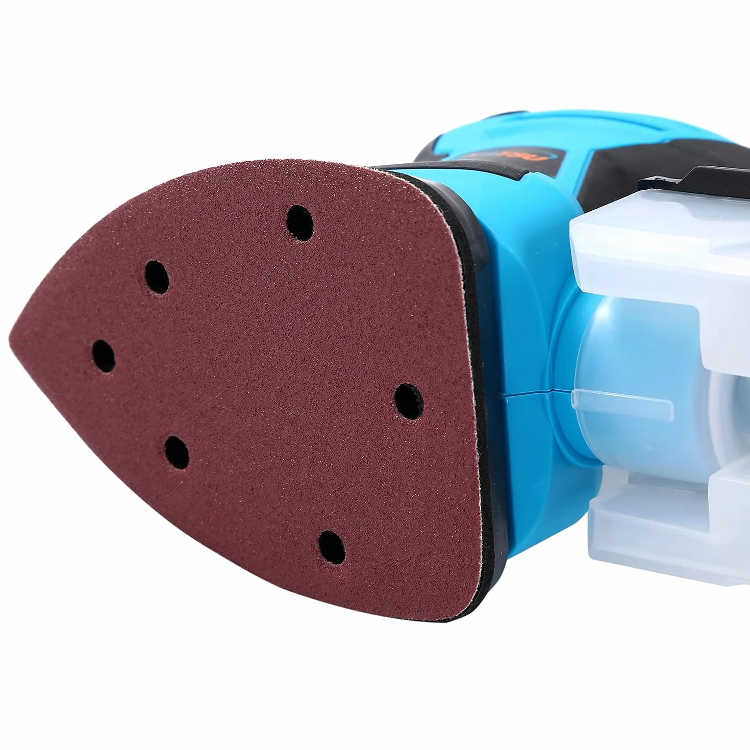 Lijadora Eléctrica 200W KATSU 15500RPM Máquina Lijadora de Detalle de Palma Compacta para Madera y Pintura con Colector de Polvo y 20 Piezas Lijas de 80 Grano 100174