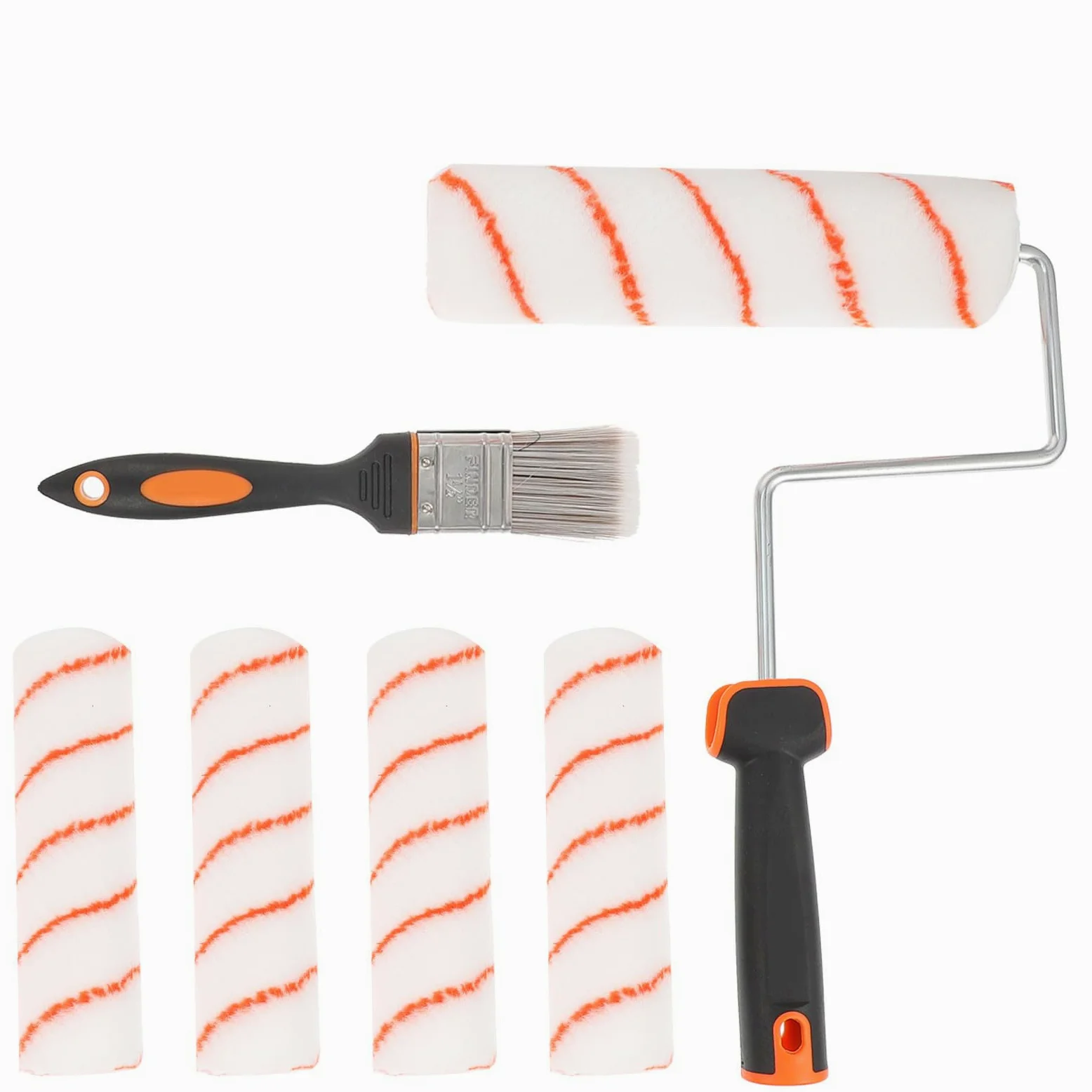 Juego de Rodillos de Pintura y Pinceles 8 Piezas [herramienta de Pintura] [accesorios para Pintar Paredes] [portátil, Fácil de Usar] [para Decoración y Reparación Color Aleatorio