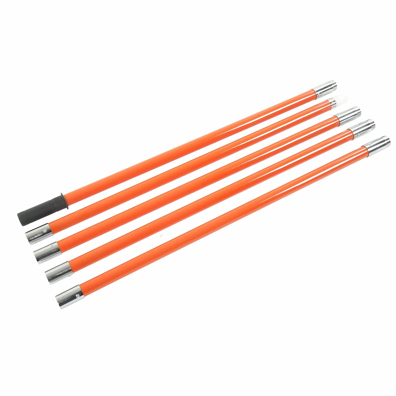 Juego de Varillas Aislantes Telescópicas de 5 Uds con Barras de Extensión Flexibles para Inspecciones de Seguridad, Longitud de 1m a 5m, ABS y Aleación de Aluminio