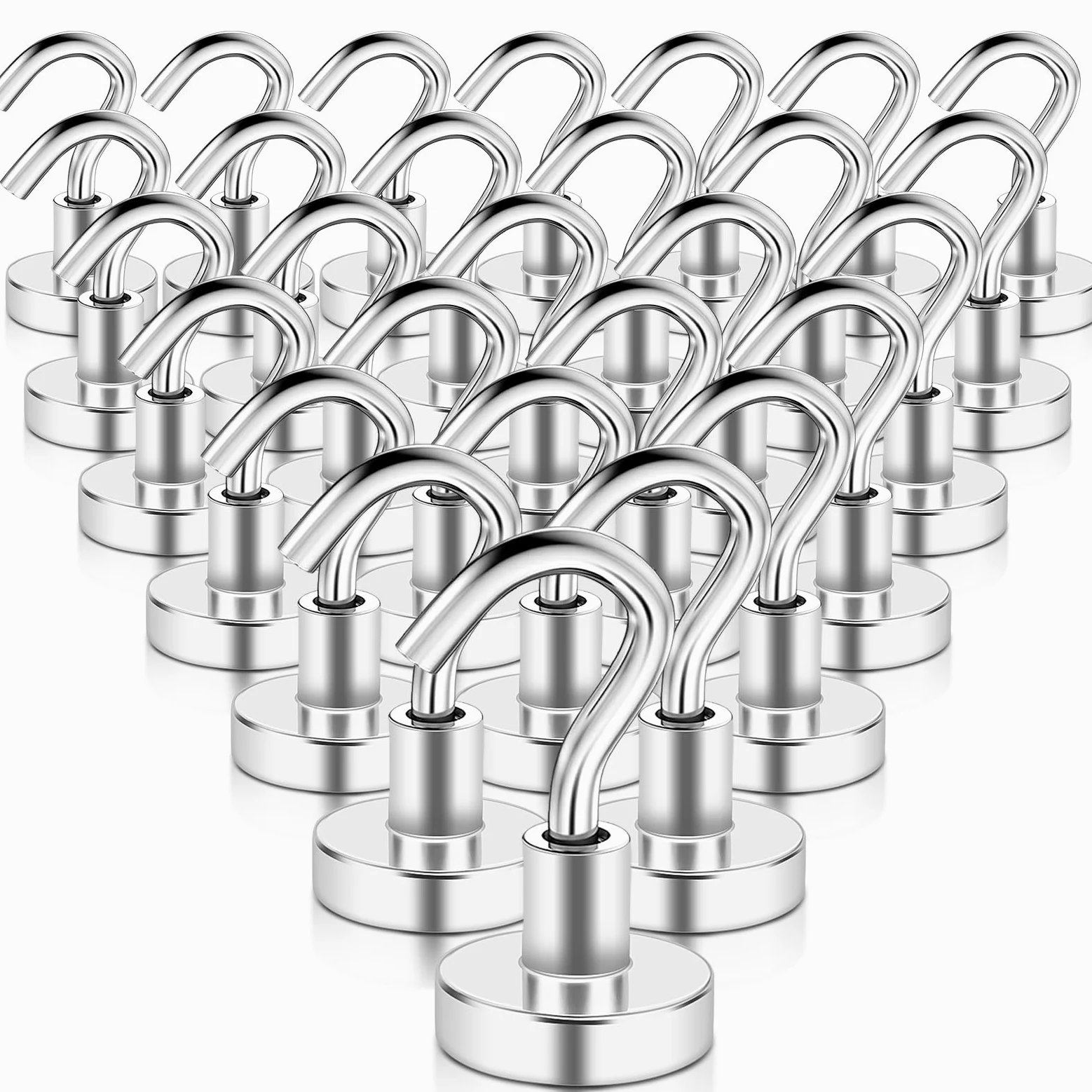 Swihorab Ganchos Magnéticos Neodimio - 28 Piezas Extrafuertes, 10 kg