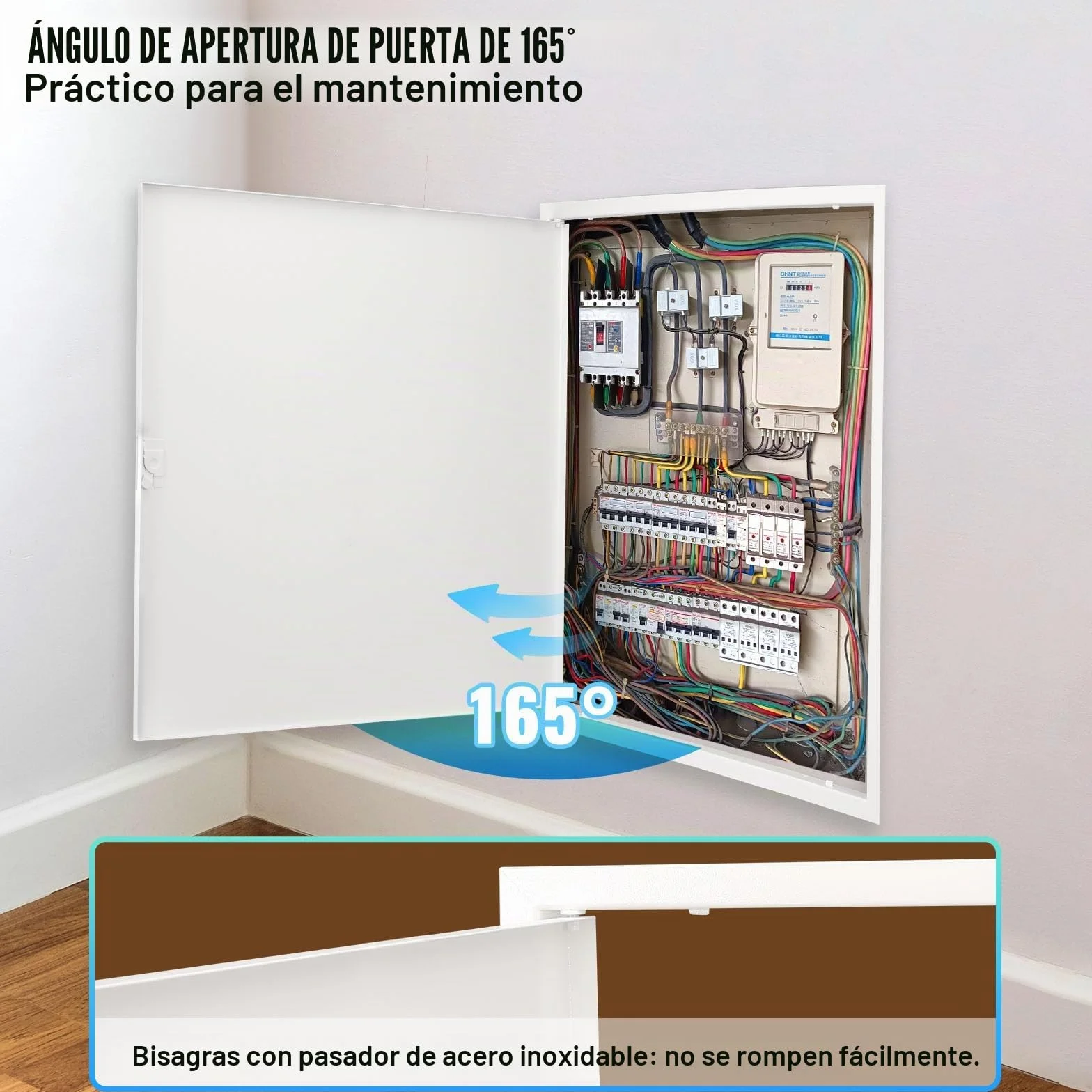 VEVOR Trampilla de Inspección 620x620 mm de Acero Galvanizado, Puerta de Acceso para Paneles de Yeso, con Pestillo de Destornillador, para Instalación de Fontanería y Electricidad en Techos, Blanco