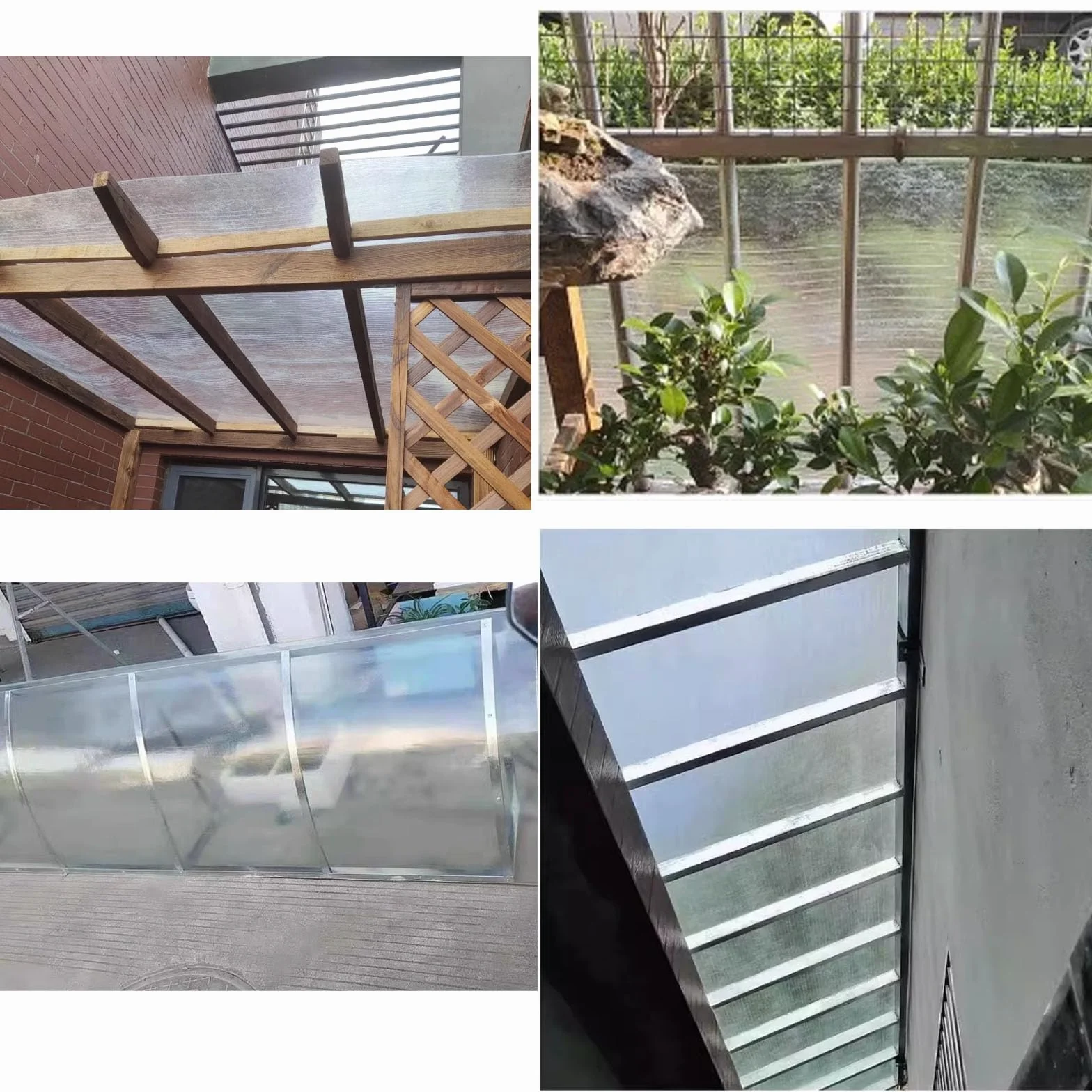 Láminas de Policarbonato Transparente Impermeable UV 0.6x5m para Techos Invernaderos