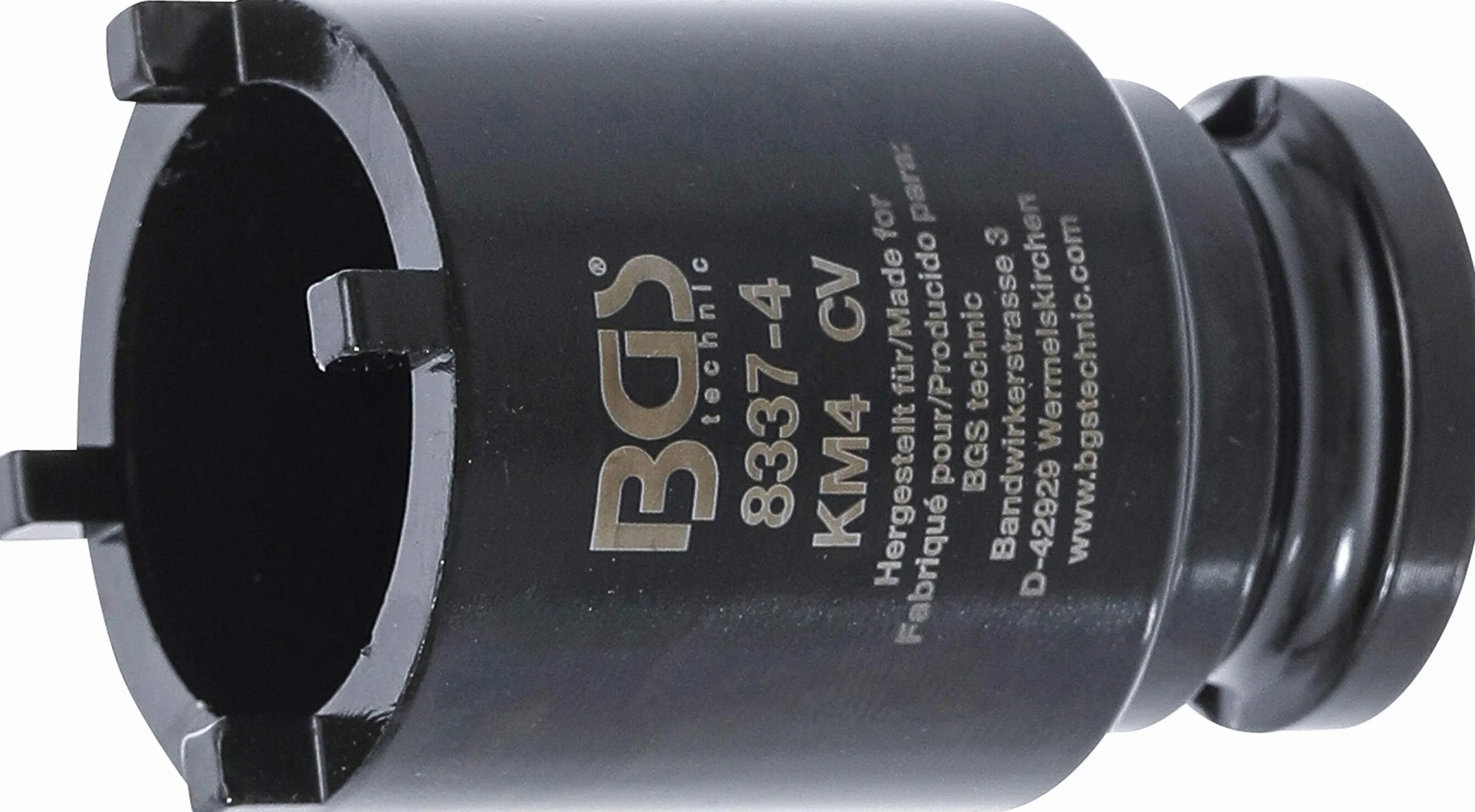 BGS 8337-4 | Vaso almenados | para tuercas ranuradas dientes externos | KM4