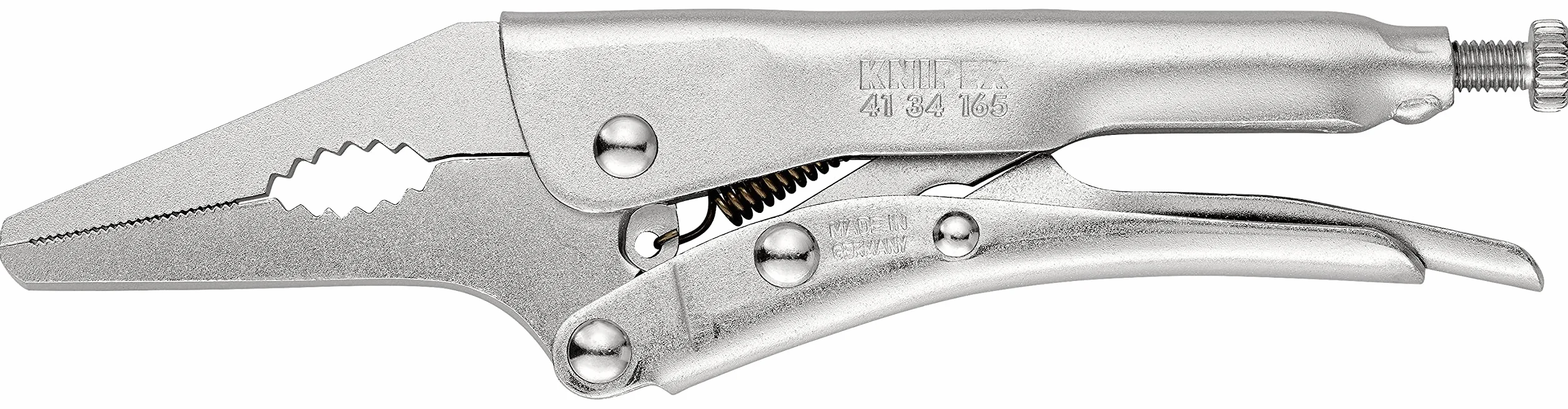 KNIPEX Mordaza grip galvanizado 165 mm, 41 34 165