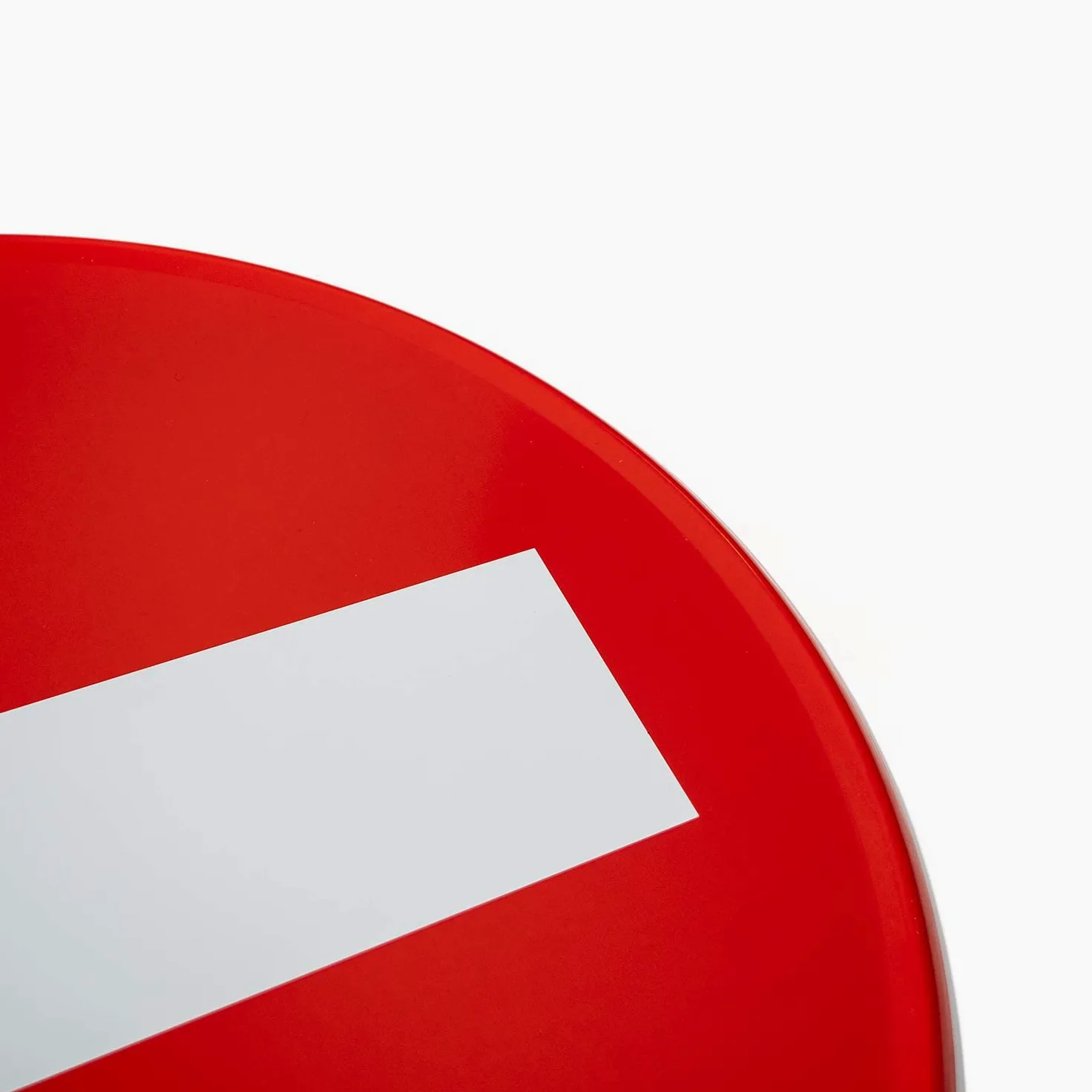 FERRETELIX Señal vial metálica lacada R-101 Entrada prohibida 50 cm